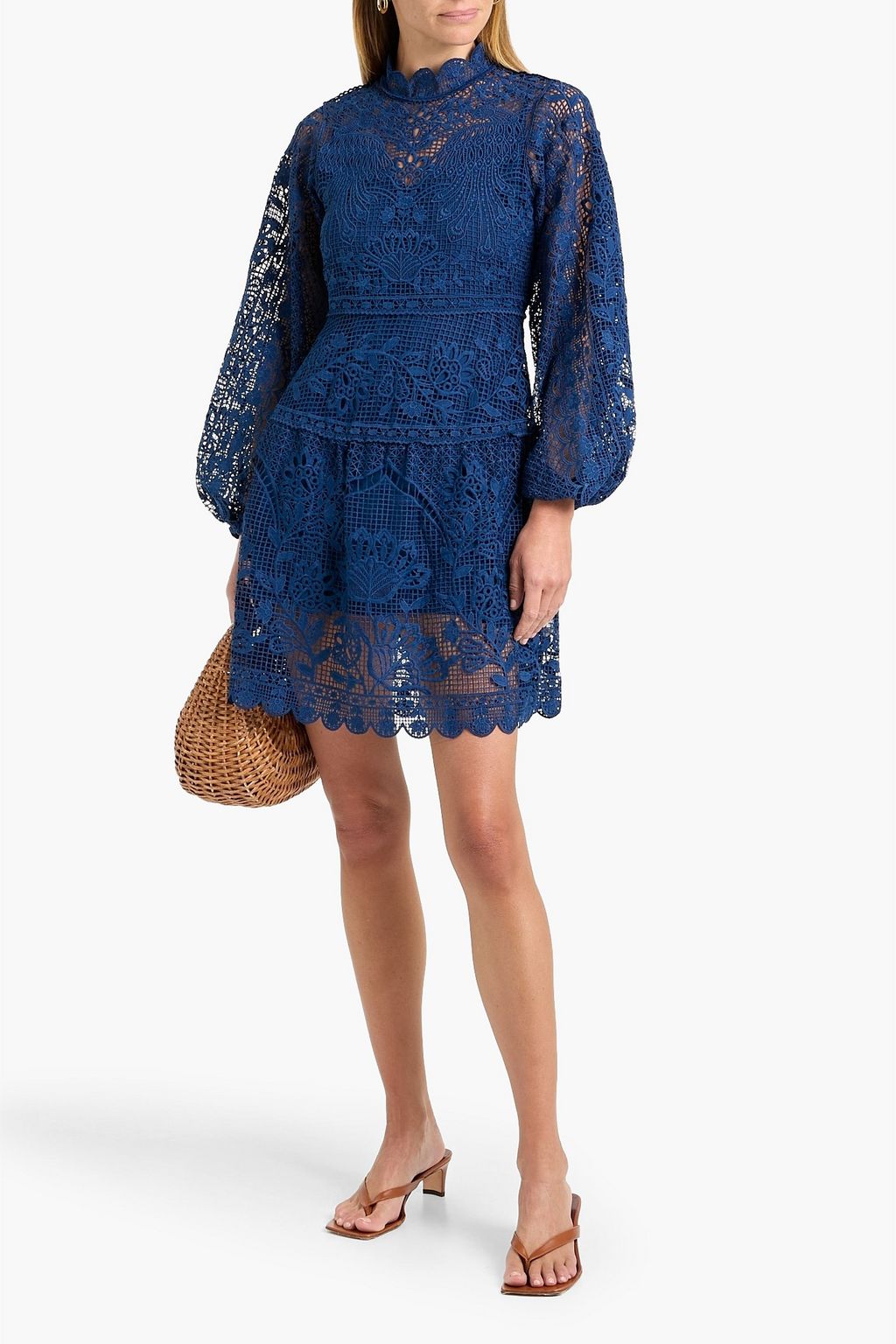 FARM RIO Guipure lace mini dress | THE OUTNET FARM RIO Guipure lace mini dress | THE OUTNET