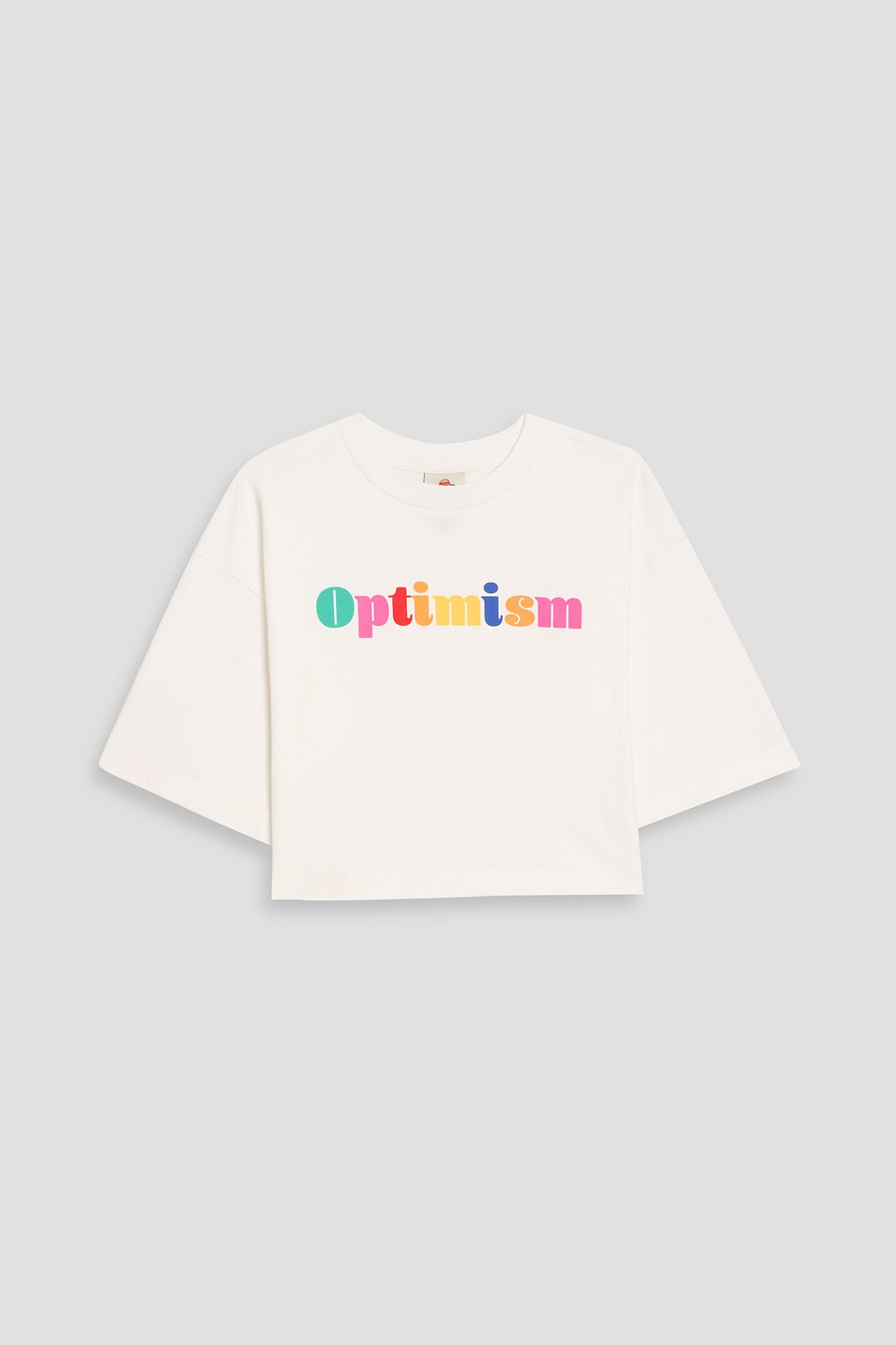 Farm Rio Printed Cotton-jersey T-shirt In White