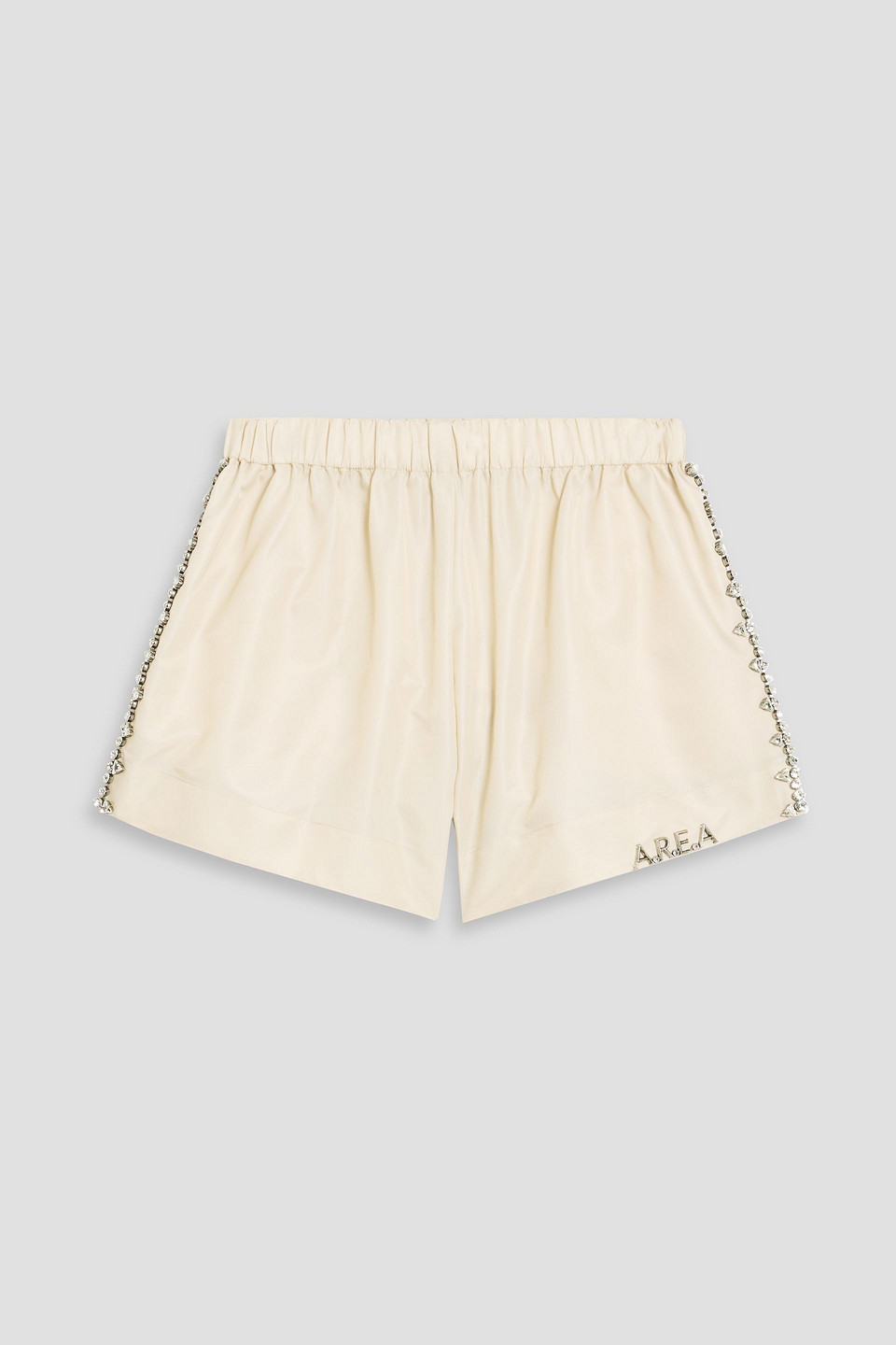 Area Crystal-embellished Shell Shorts In Blue