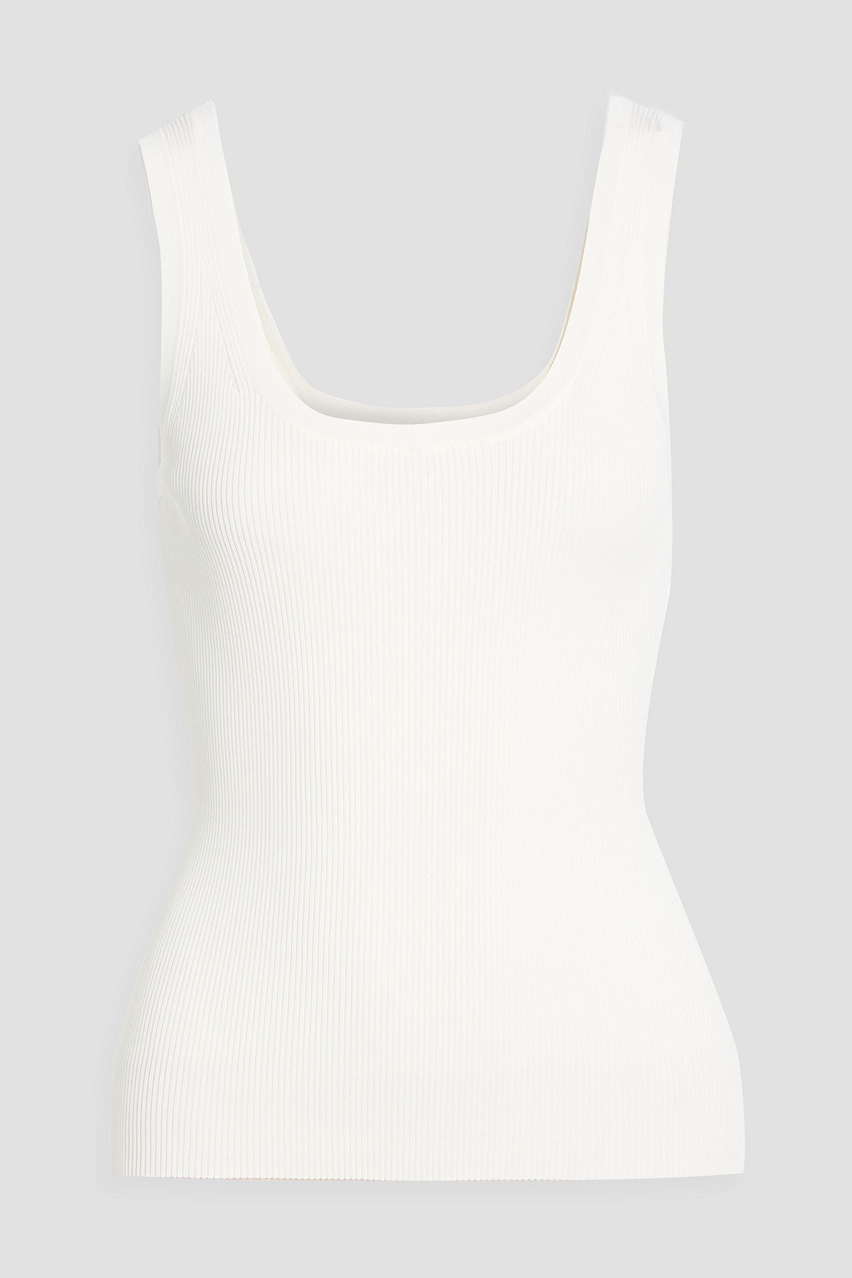 Zimmermann Ribbed-knit Tank In White