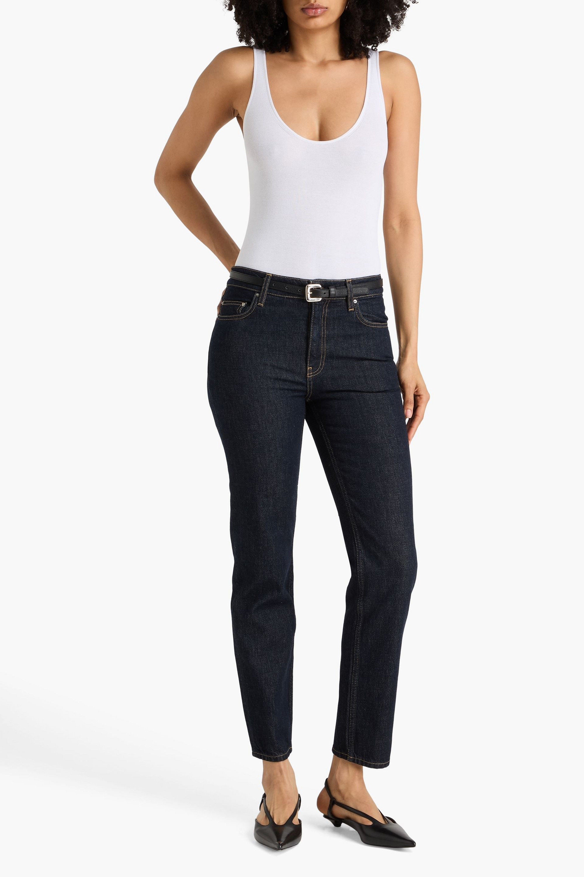 TOTEME Low-rise tapered jeans