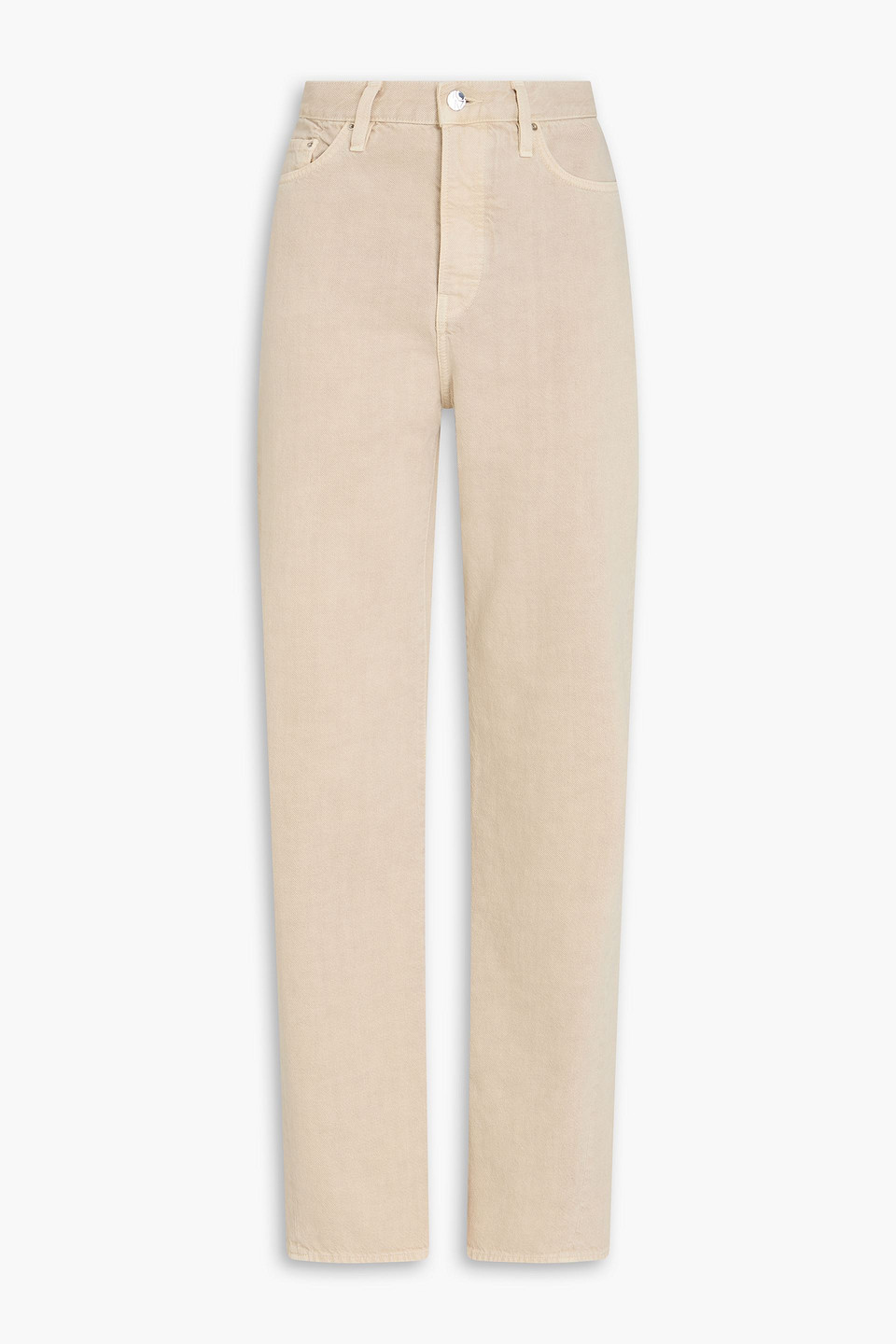 toteme - high-rise straight-leg jeans - neutral - 26w-32l
