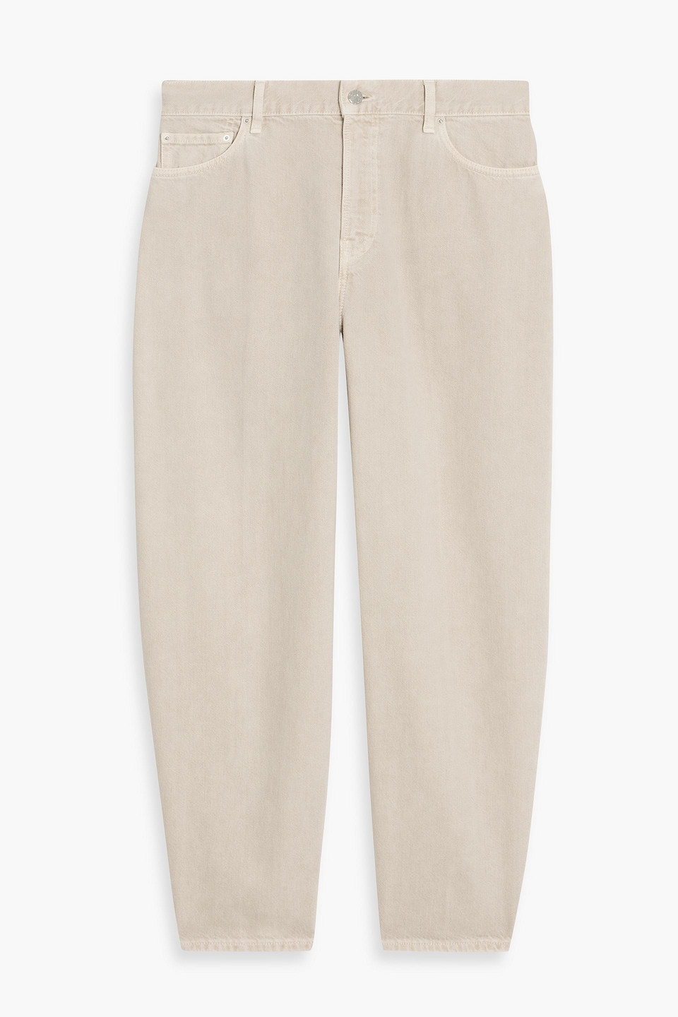 toteme - high-rise tapered jeans - neutral - 26w-32l