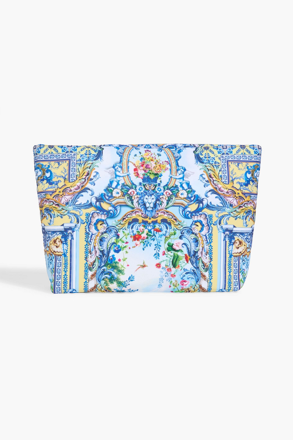 camilla - printed twill cosmetics case - blue - onesize