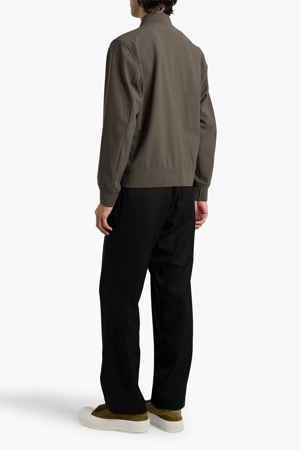 Theory Murphy Shell Bomber Jacket In Green