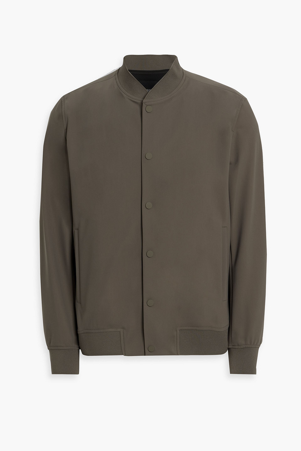 theory - murphy shell bomber jacket - green - s