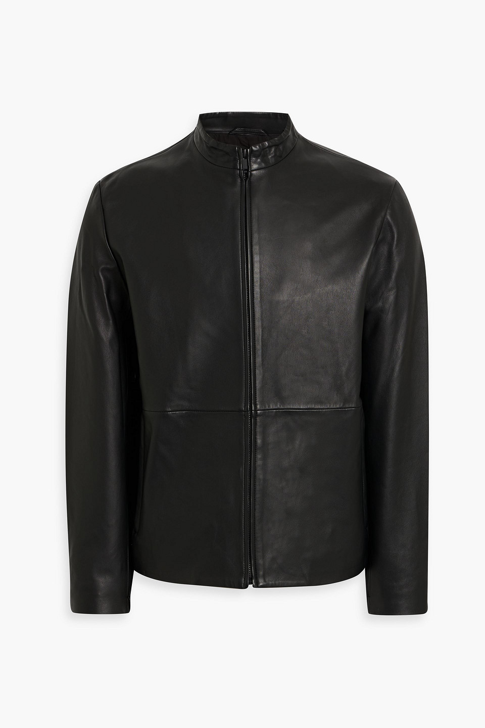 theory - arvid leather jacket - black - m