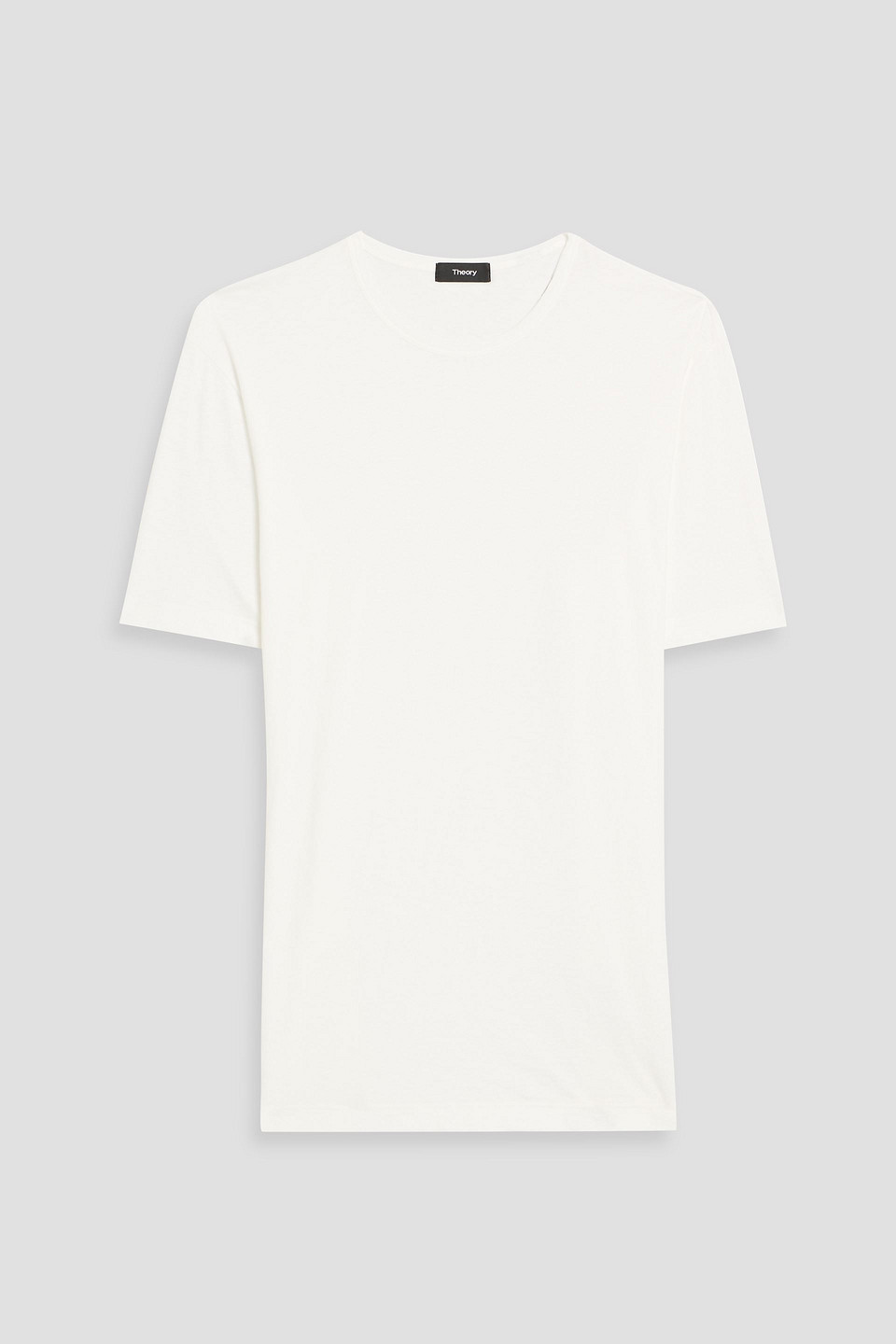 theory - precise pima cotton-jersey t-shirt - white - s