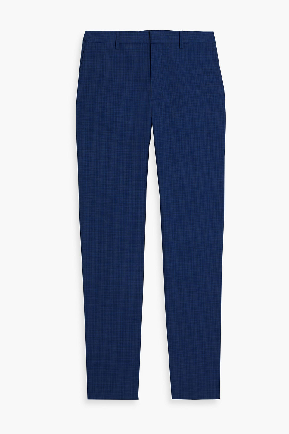 theory - mayer slim-fit checked wool suit pants - blue - 31