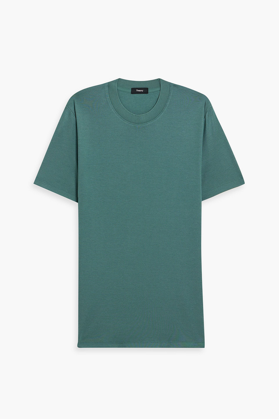 theory - sarior modal-blend jersey t-shirt - green - s