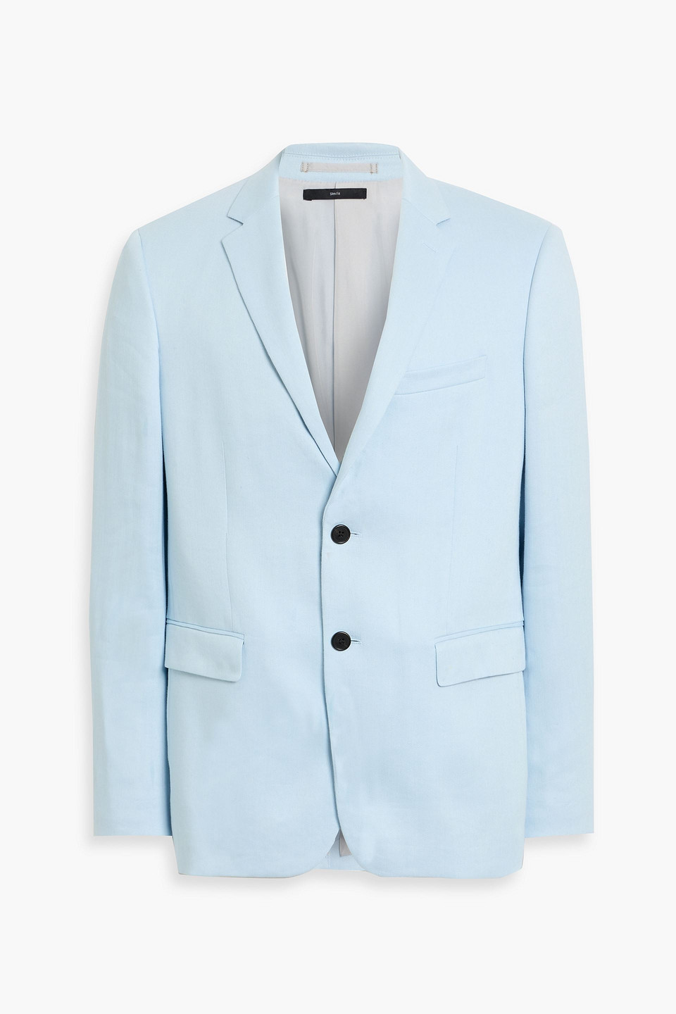 theory - morton linen-blend twill blazer - blue - us 40