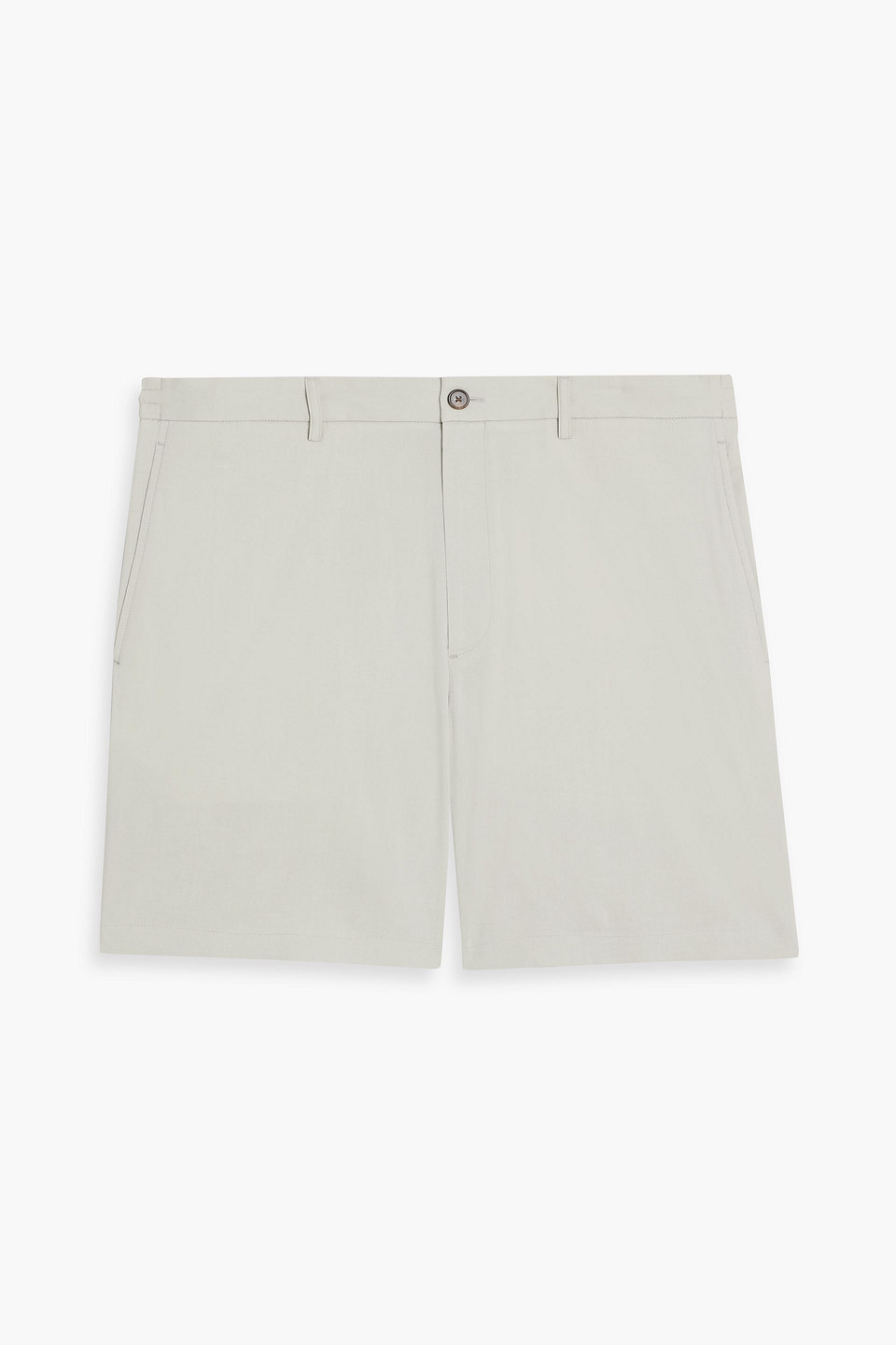 Theory Curtis Linen-blend Shorts In Gray