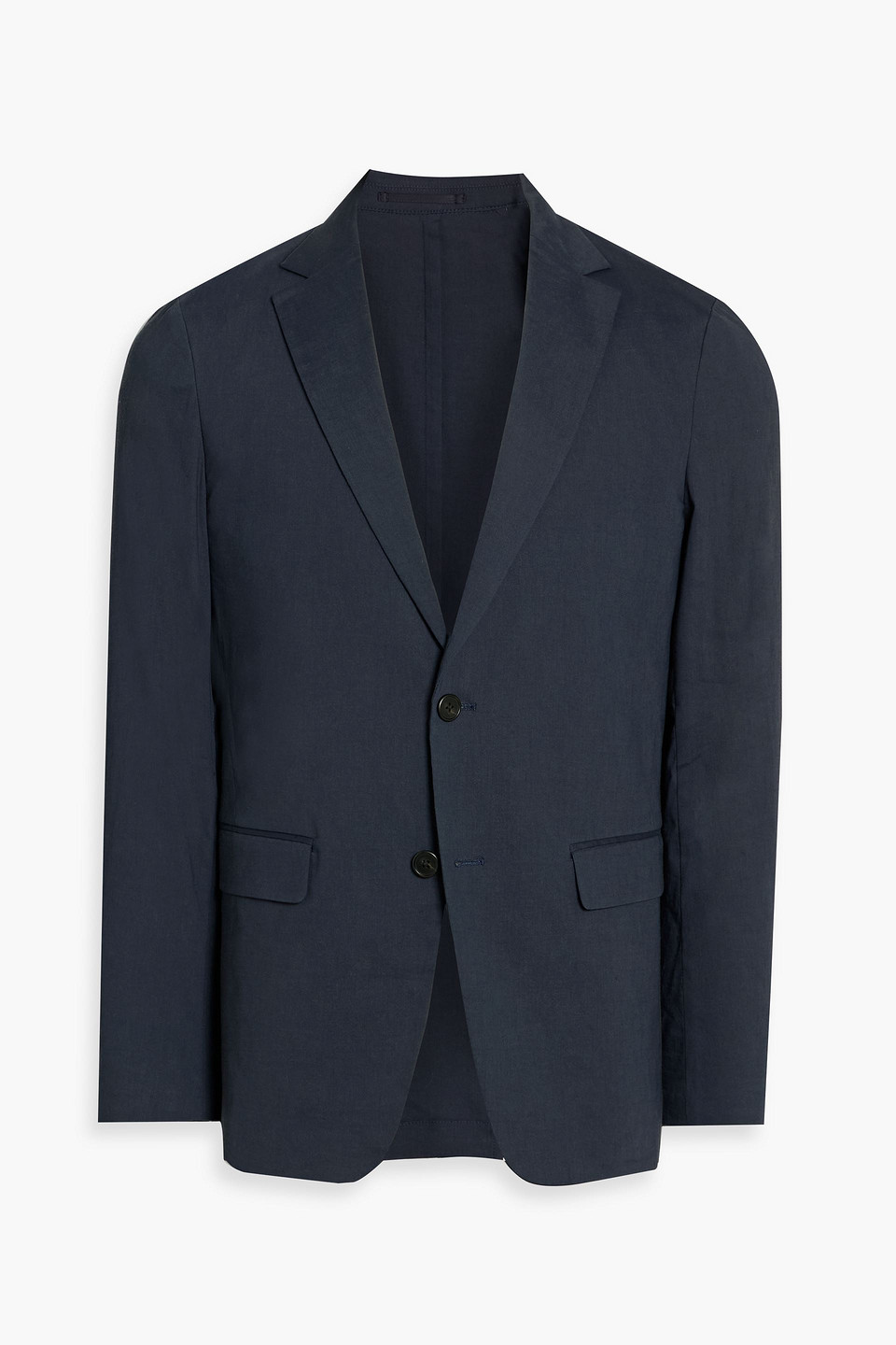 Theory Clinton Linen-blend Blazer In Blue