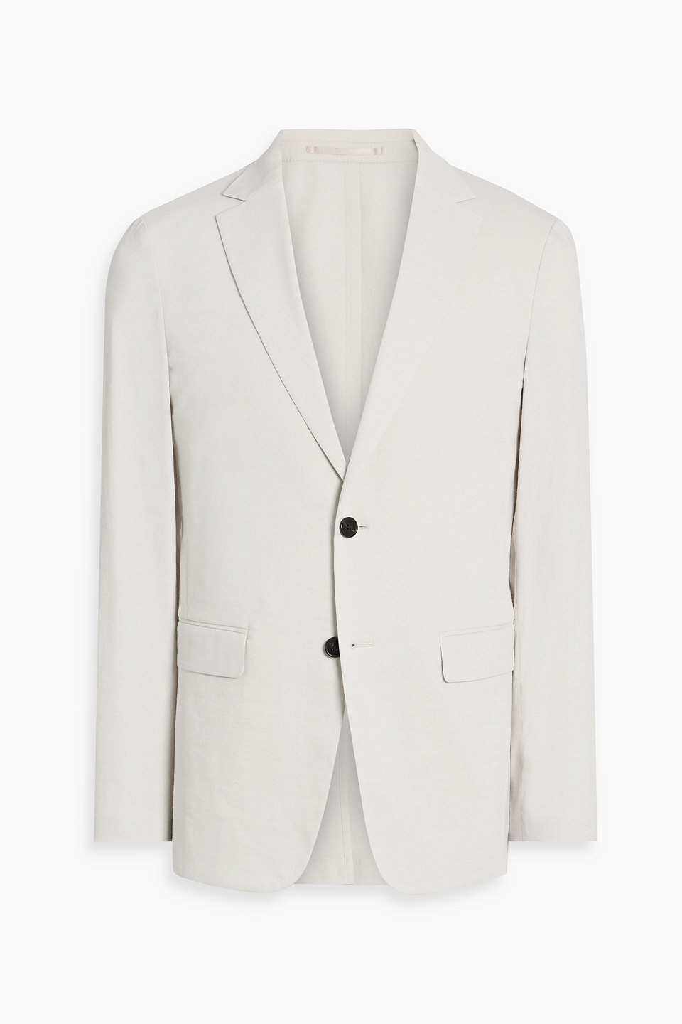 theory - clinton linen-blend blazer - gray - us 38