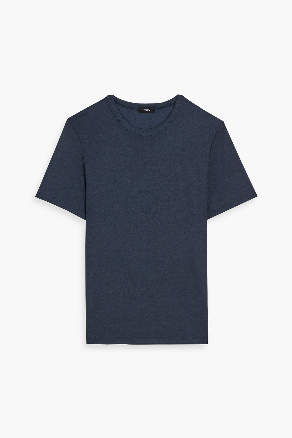 theory - essential modal-blend jersey t-shirt - blue - m