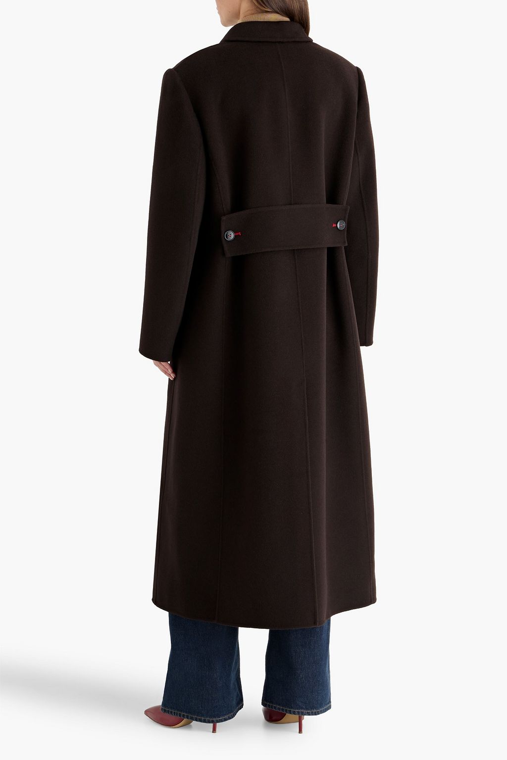 VICTORIA BECKHAM Double-breasted wool and cashmere-blend coat