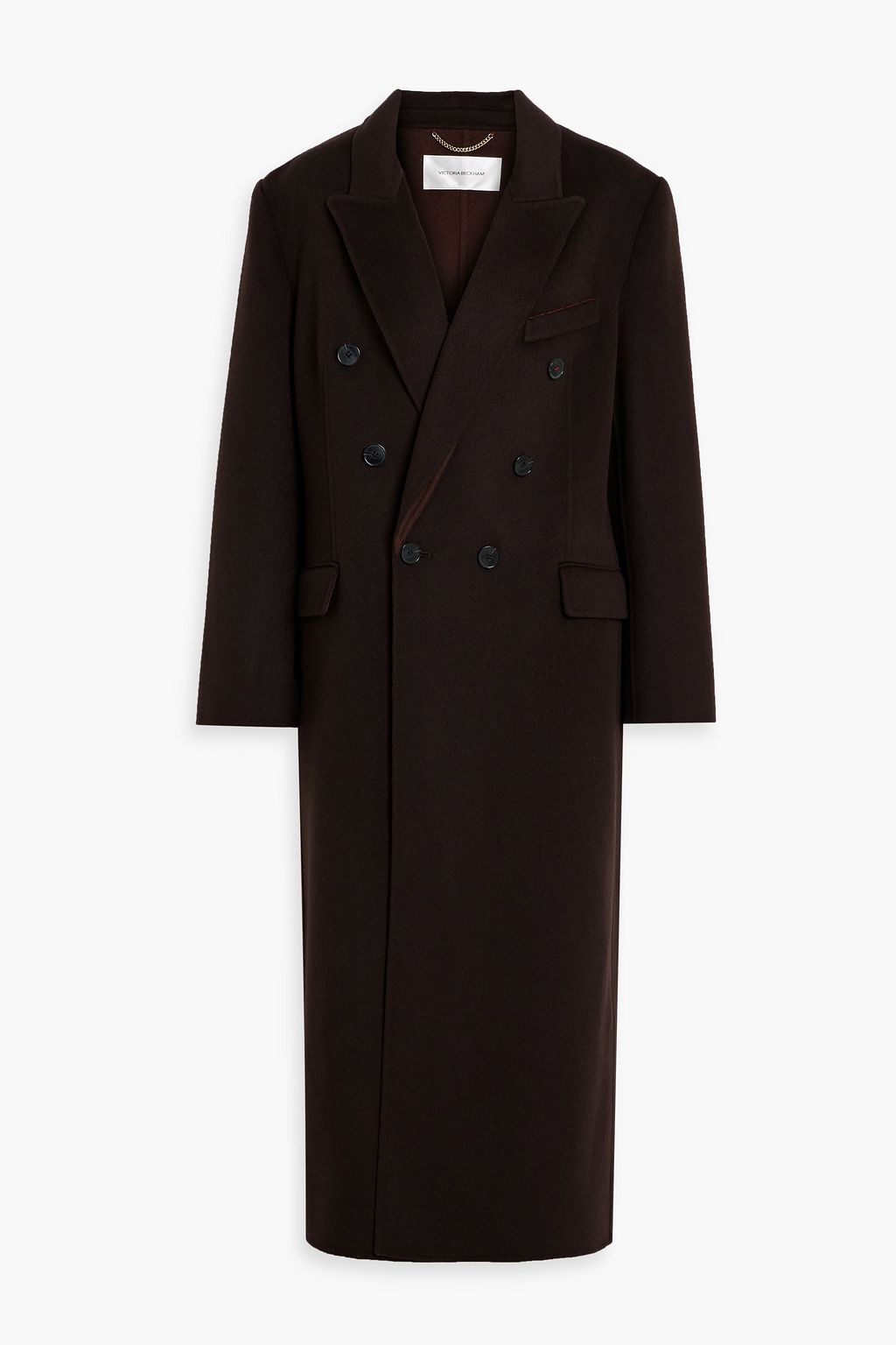 VICTORIA BECKHAM Double-breasted wool and cashmere-blend coat
