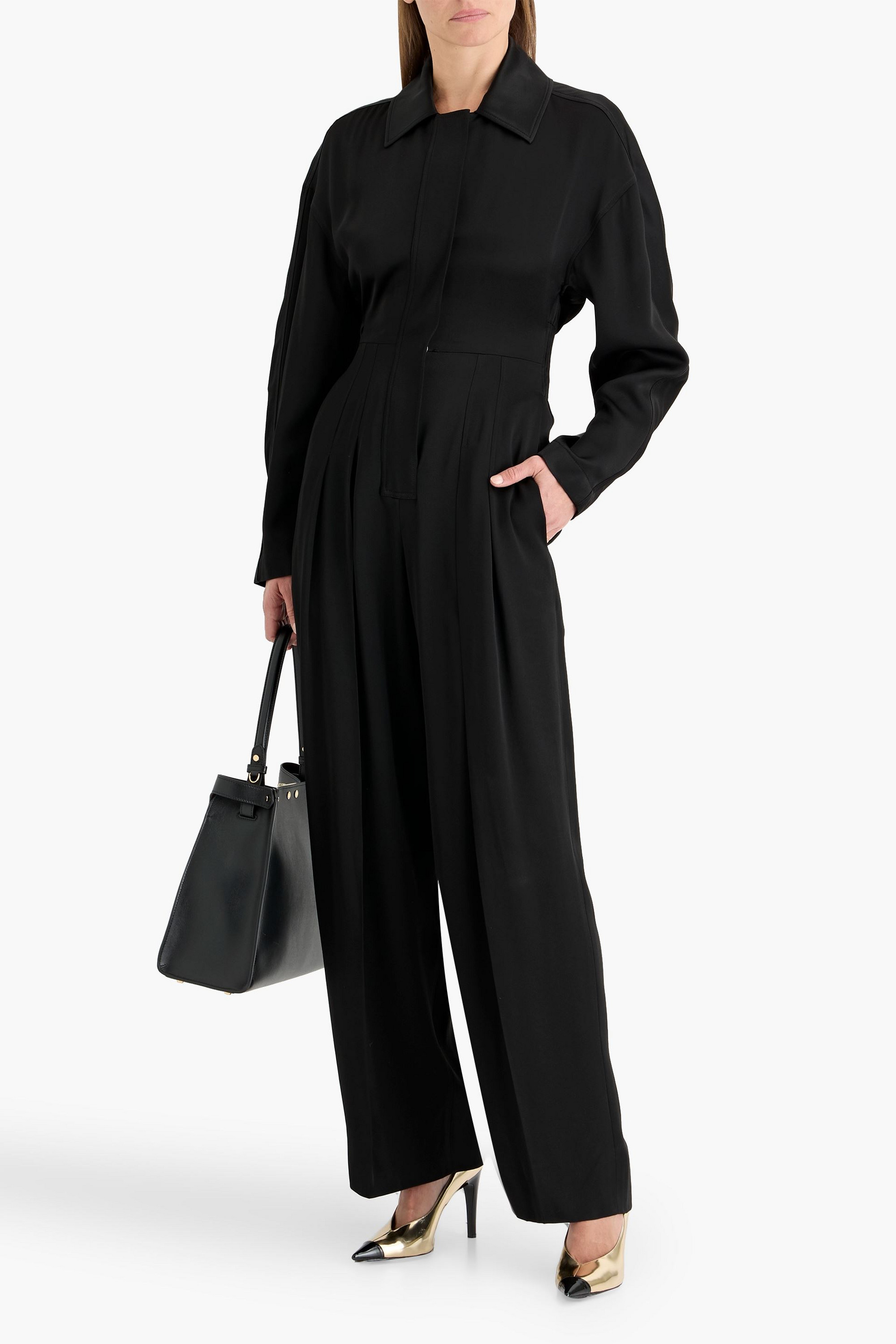 Victoria Beckham Satin-crepe jumpsuit