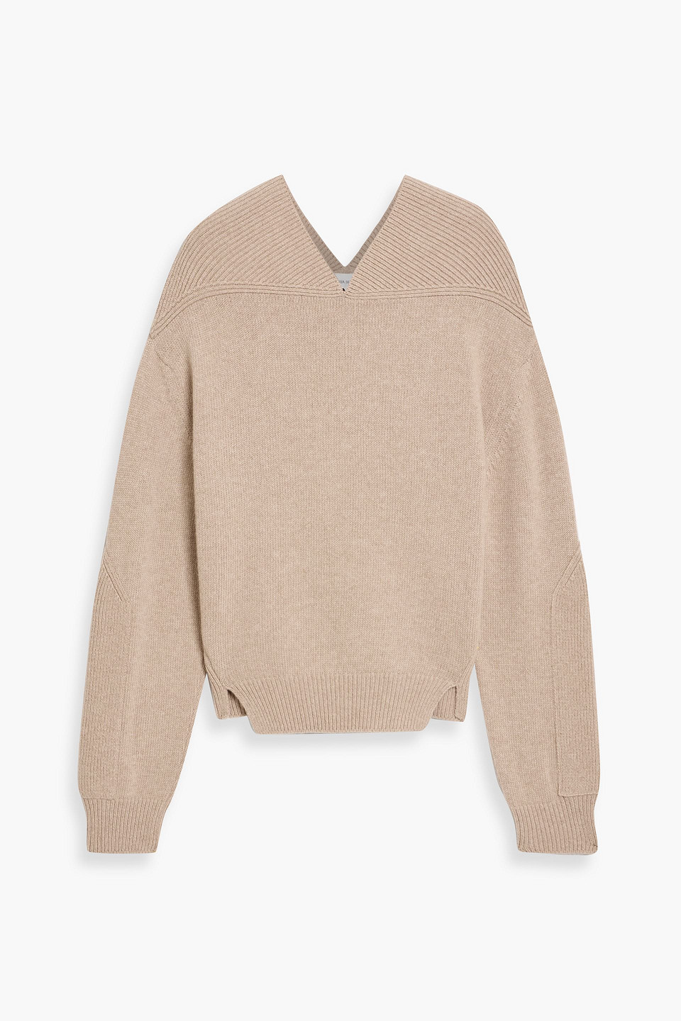victoria beckham - wool and cashmere-blend sweater - neutral - xs