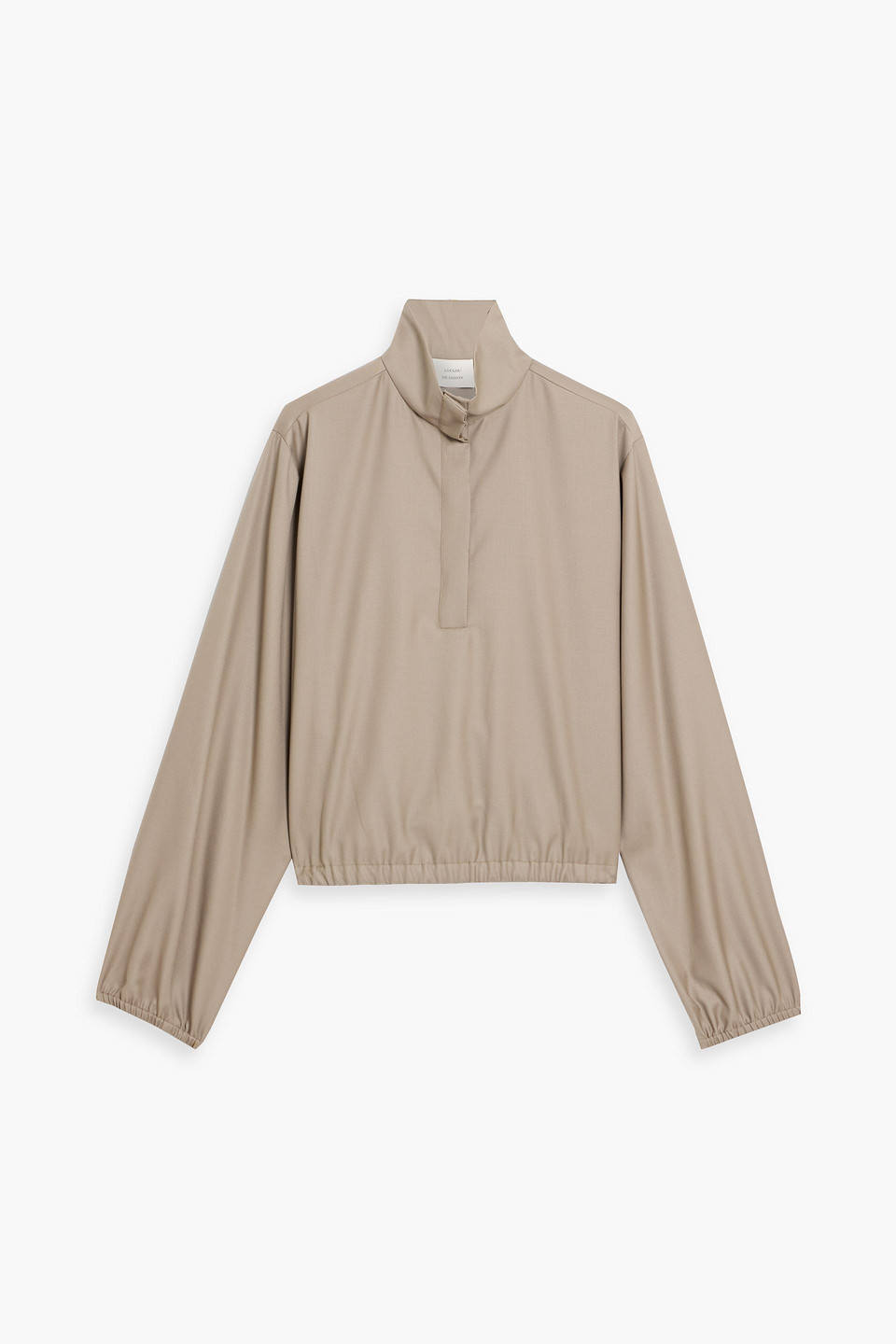 loulou de saison - wool-twill jacket - neutral - fr 34