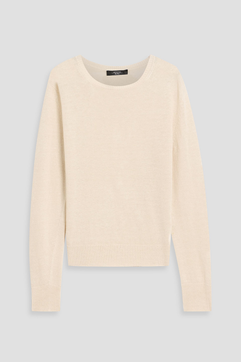 Weekend Max Mara Atzeco Linen Sweater In Pink