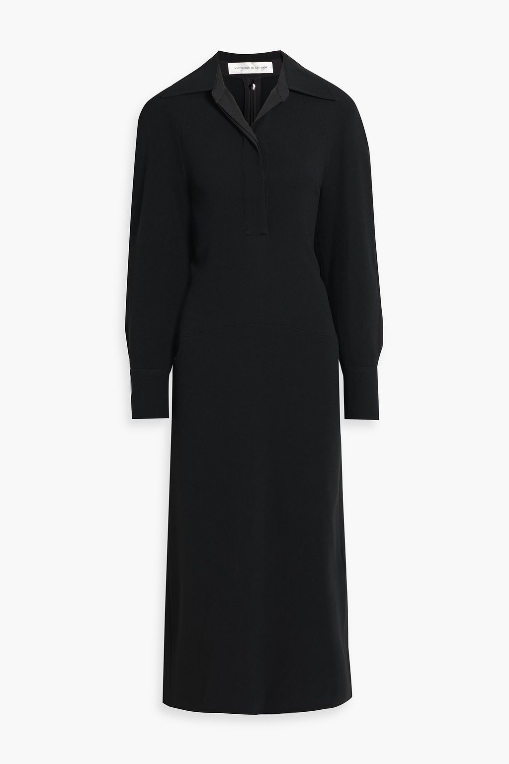 VICTORIA BECKHAM Crepe midi shirt dress | THE OUTNET