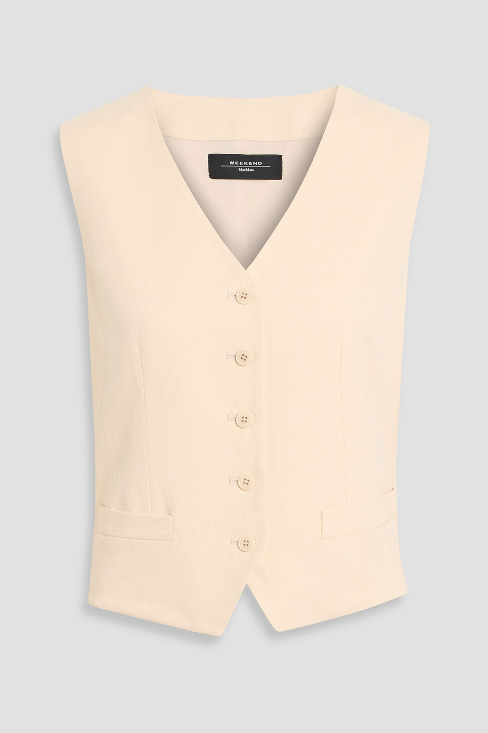 weekend max mara - pace twill vest - neutral - it 34