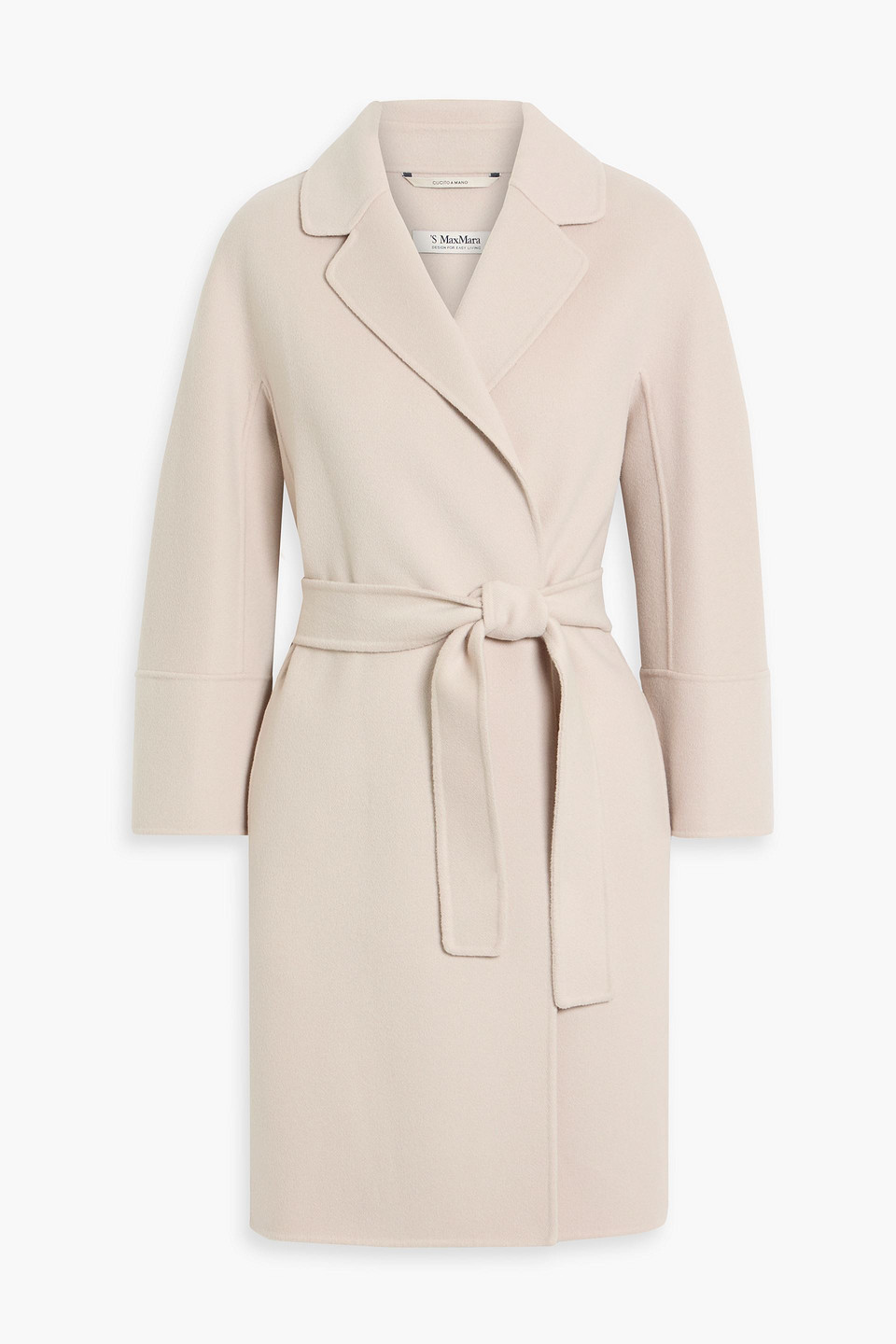 max mara - arona wool-felt coat - neutral - it 36