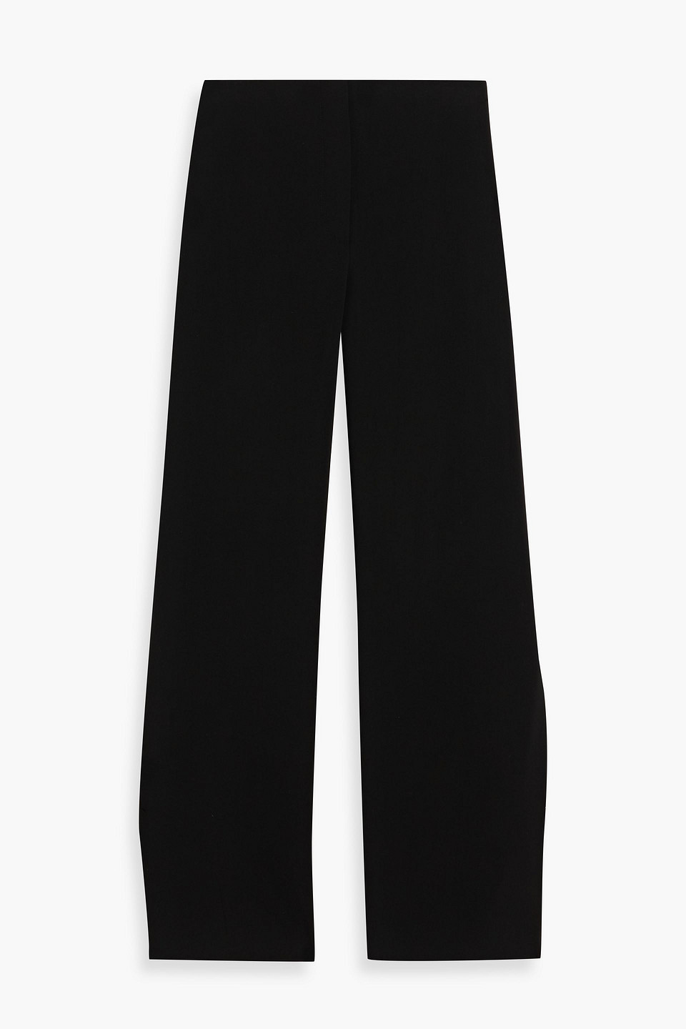 Sportmax Adelchi Crepe Straight-leg Pants In Black