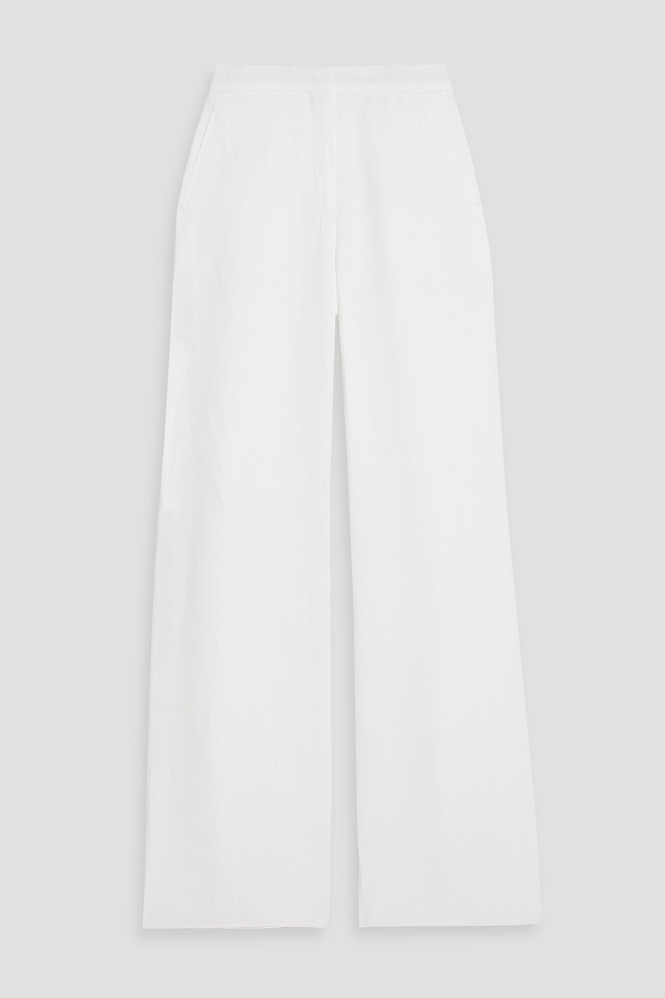 Max Mara Tequila Crepe Wide-leg Pants In White