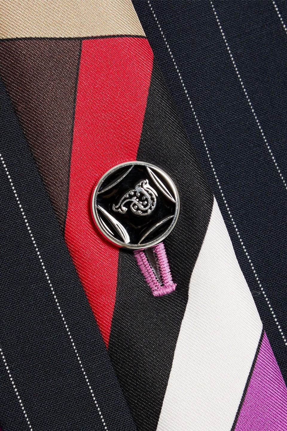 Pucci Printed Wool-blend Jacket In Black