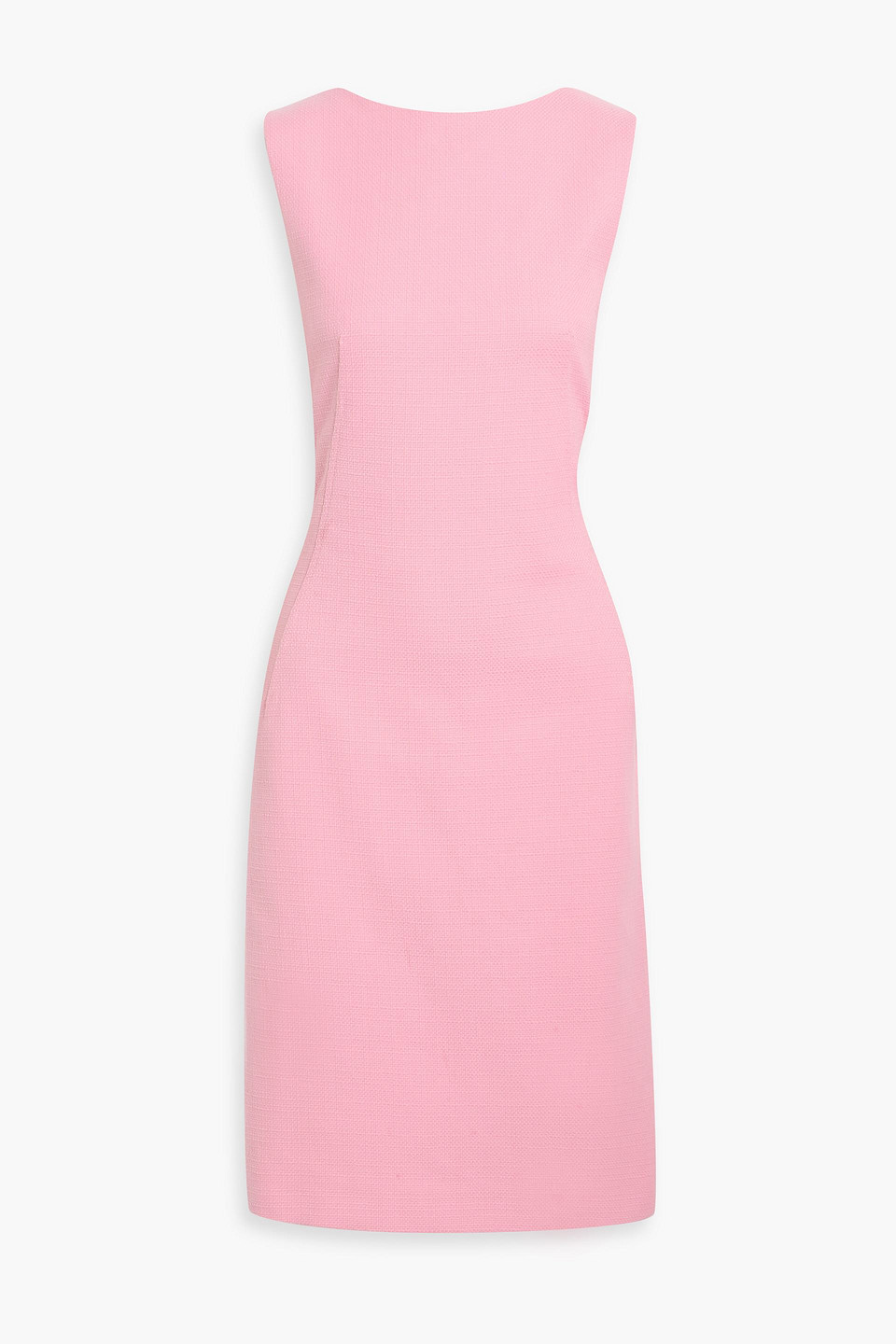 Weekend Max Mara Armida Bow-detailed Cotton-jacquard Midi Dress In Pink