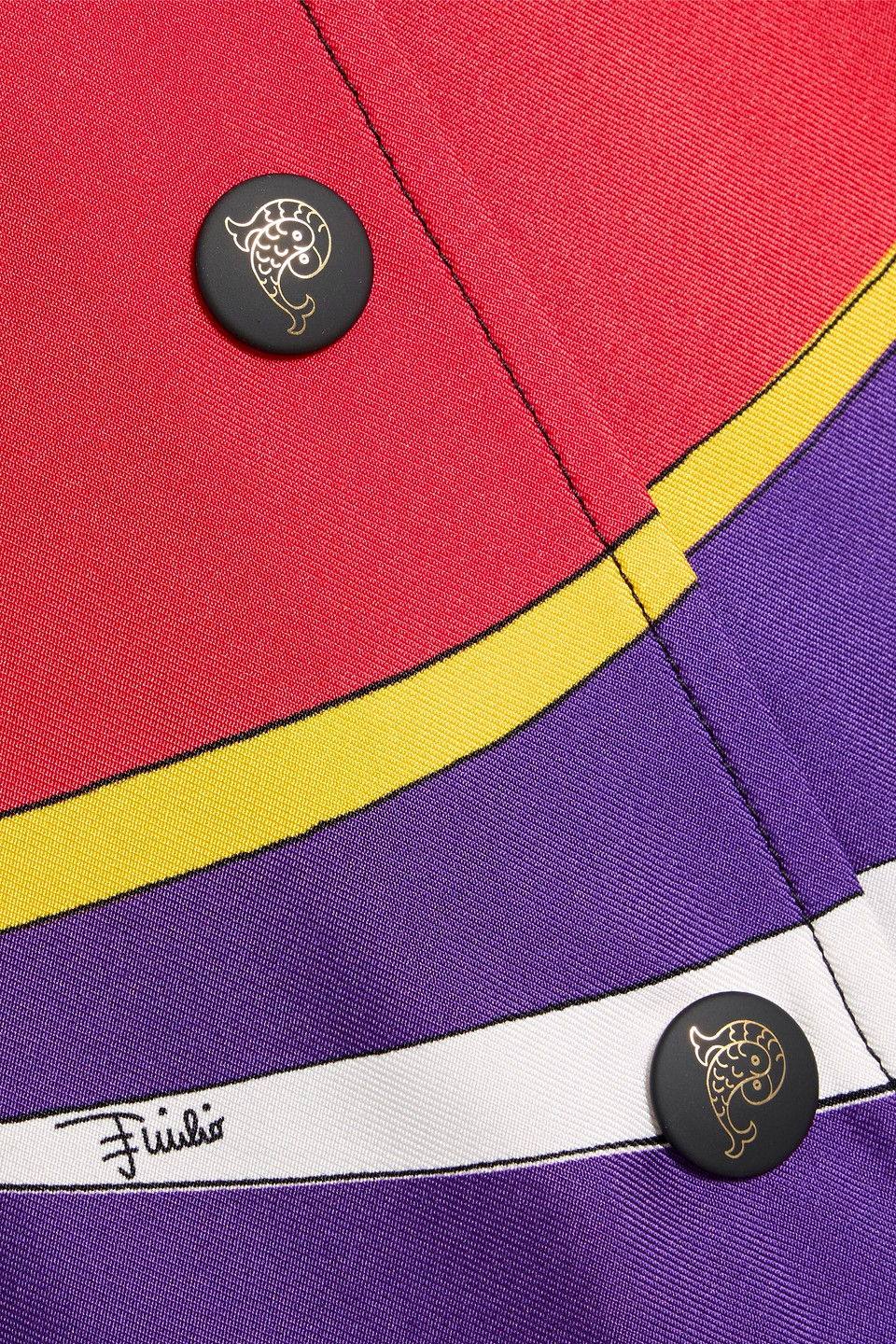 Pucci Printed Twill Bomber Jacket In Multi