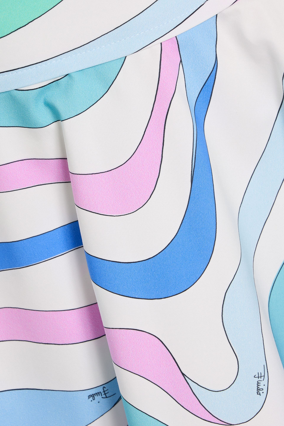 Pucci Flared Printed Cotton Mini Skirt In Multi