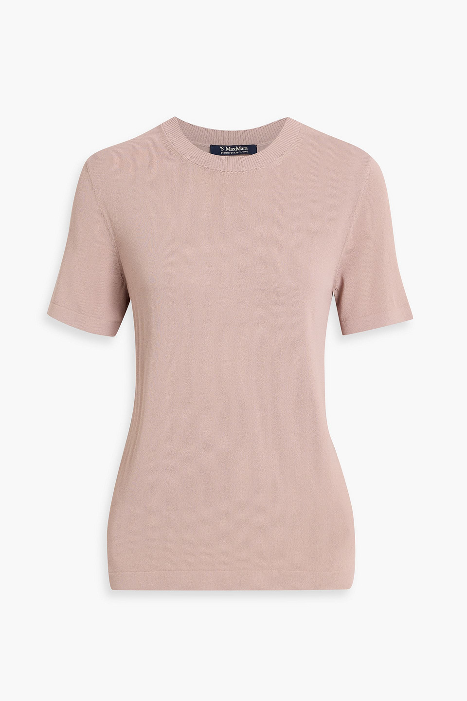 Max Mara Betel Stretch-knit Top In Pink