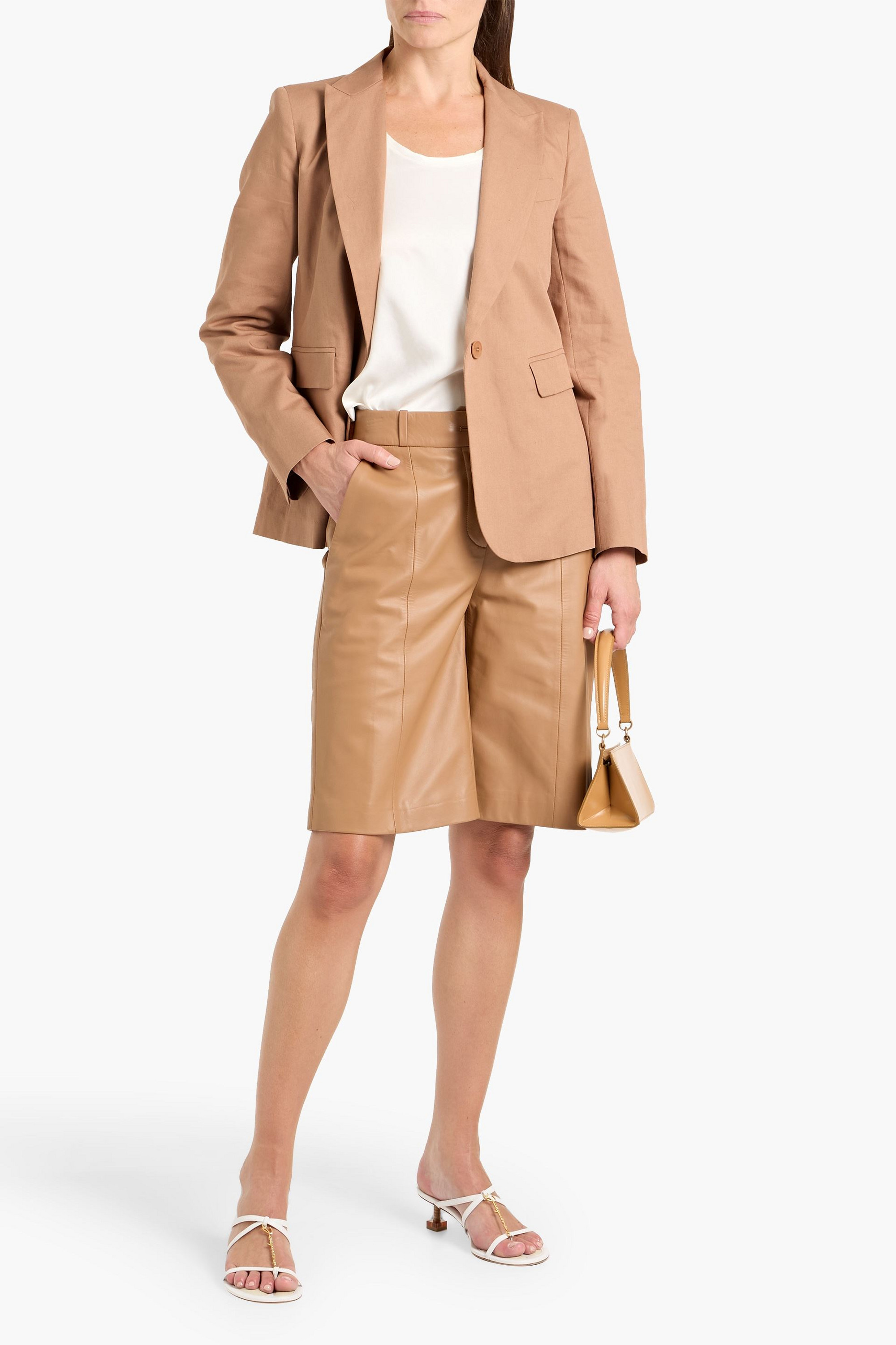 WEEKEND MAX MARA Cotton and linen-blend blazer