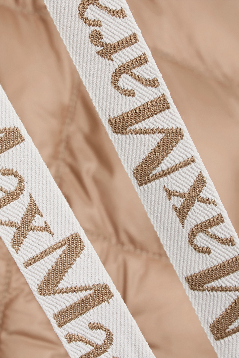 Max Mara Quilted Shell Vest In Brown