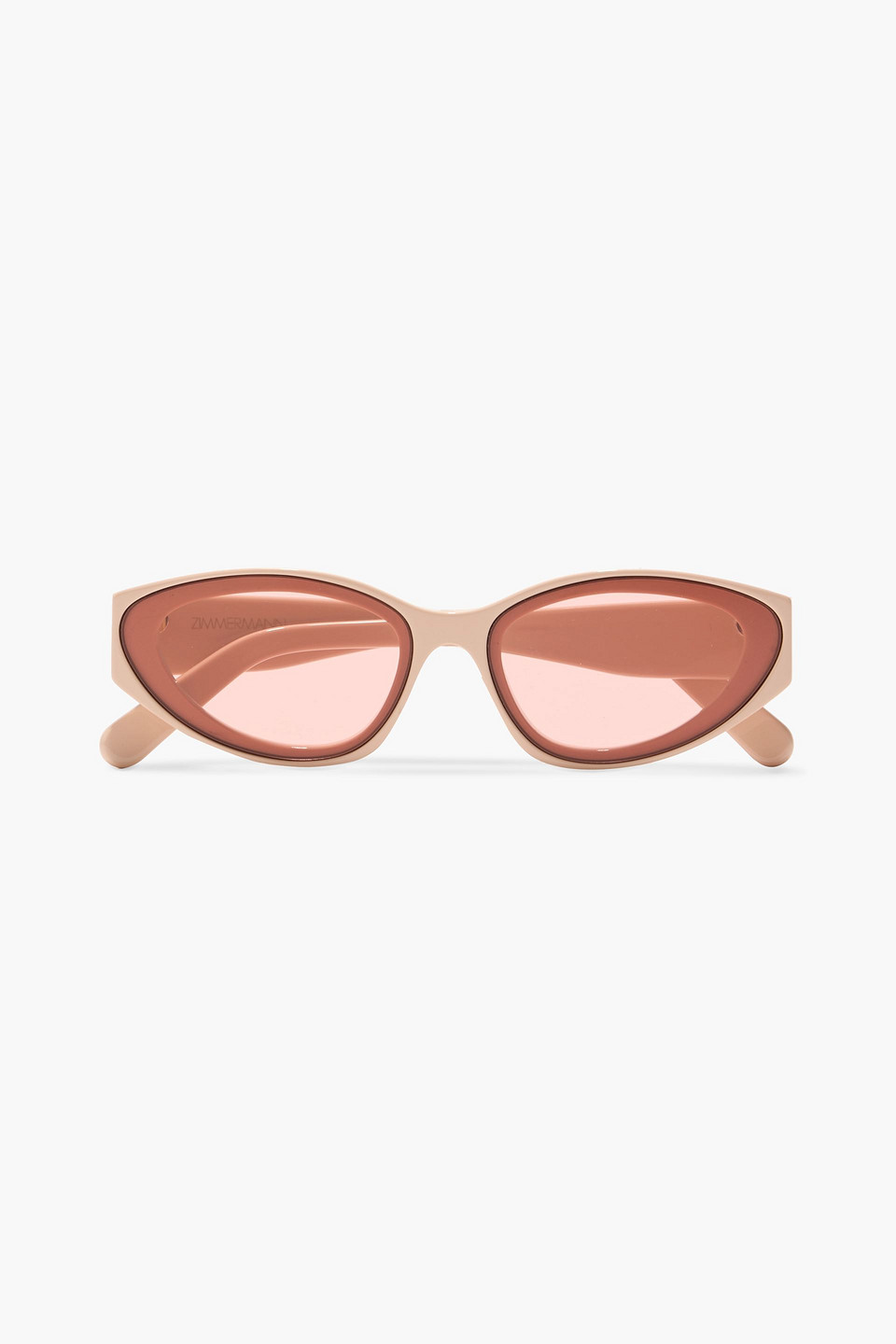 Zimmermann Oval-frame Acetate Sunglasses In Neutral