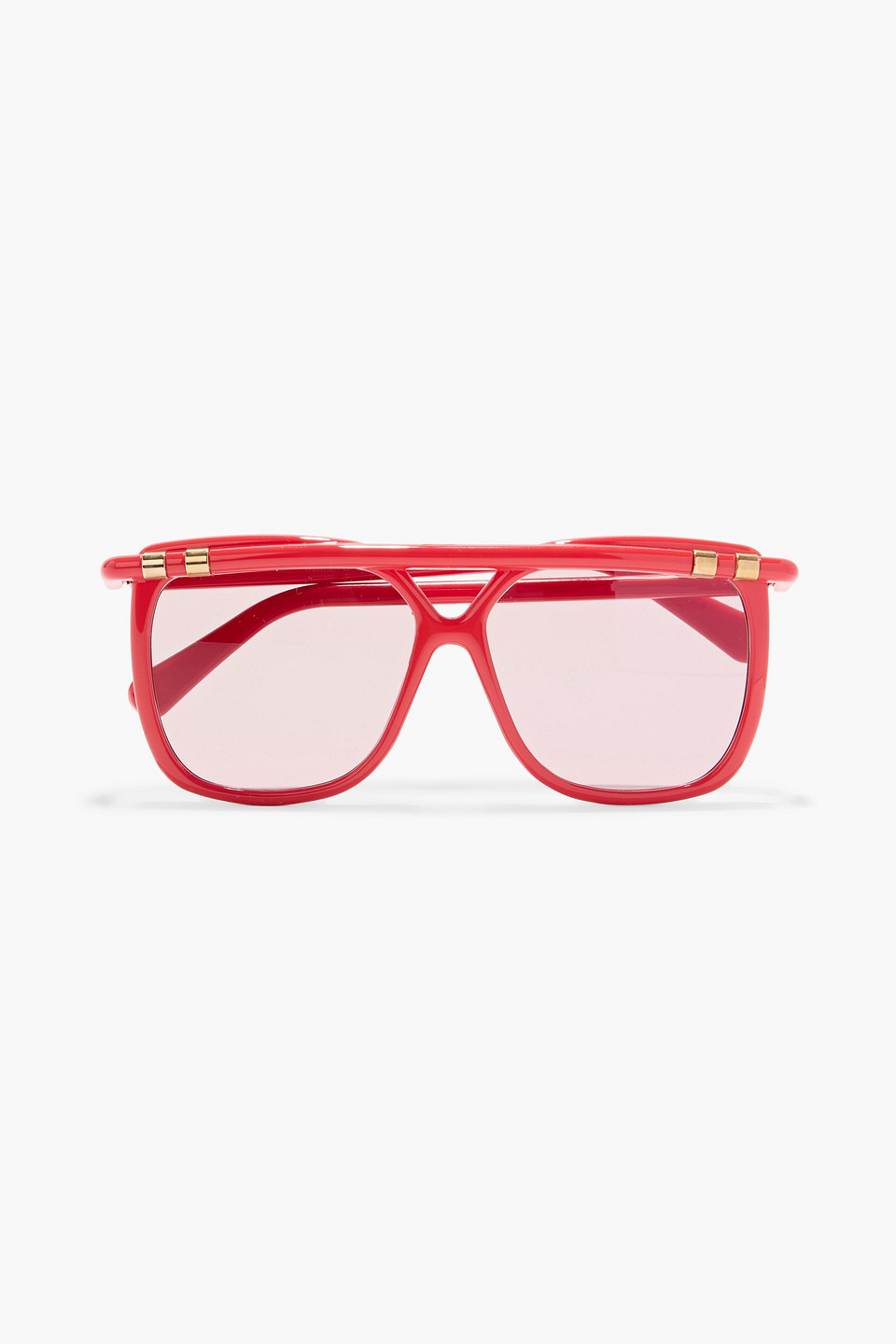 Zimmermann Aviator-style Acetate Sunglasses In Red