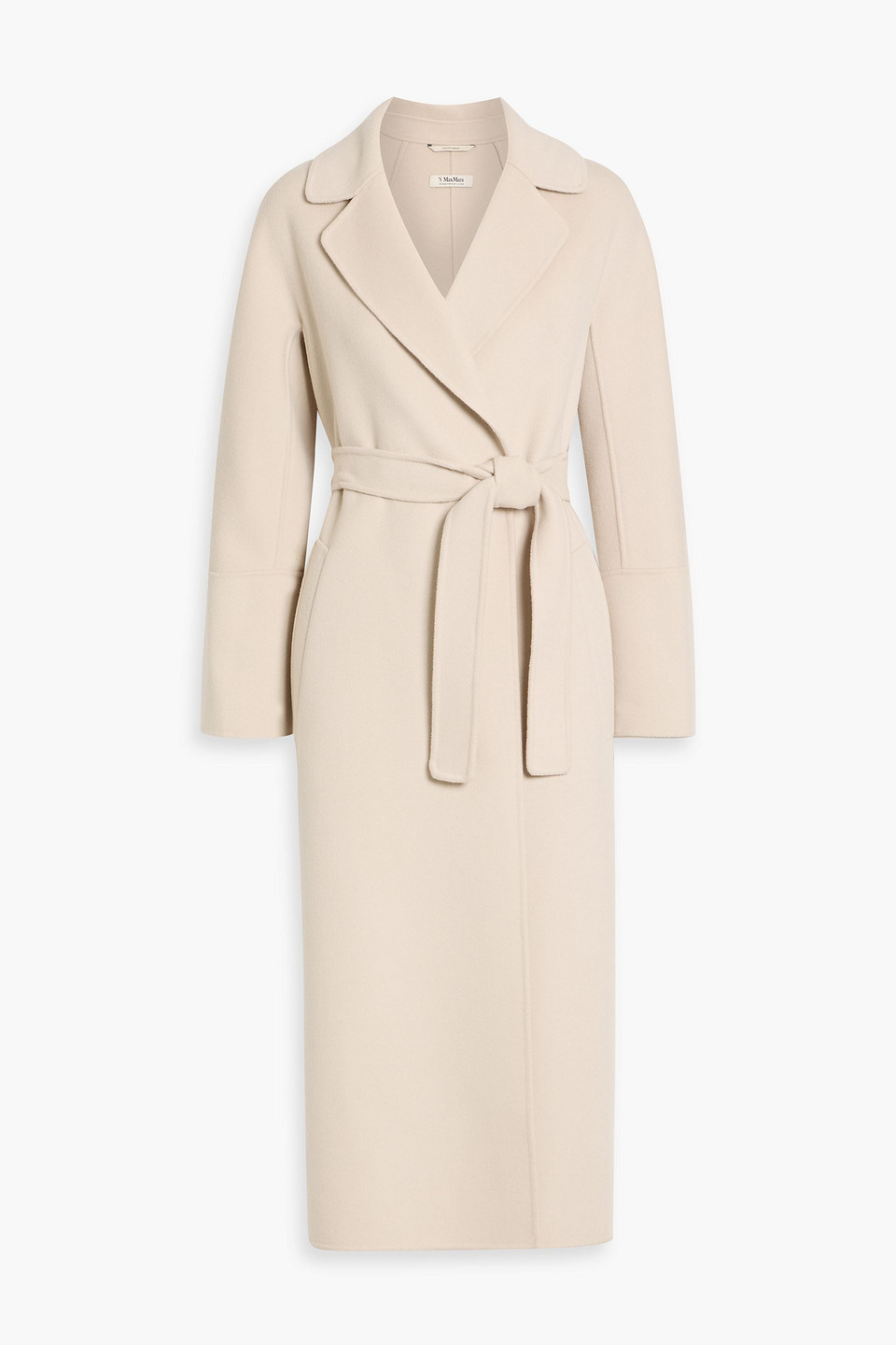 max mara - elisa wool-felt coat - neutral - it 36