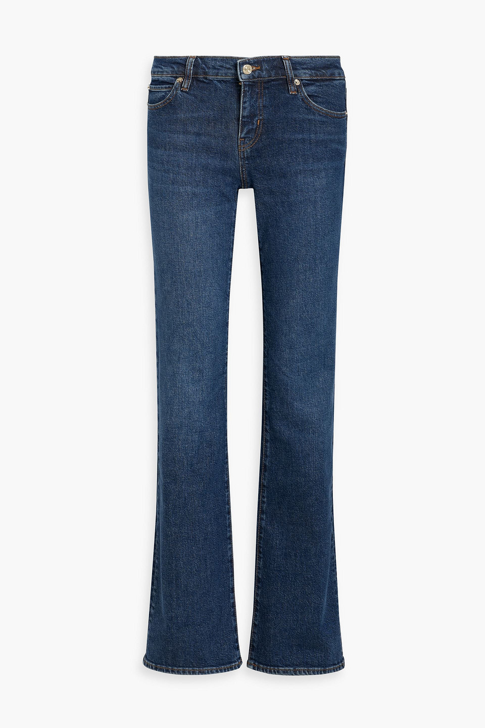 Frame The Rodeo High-rise Bootcut Jeans In Blue