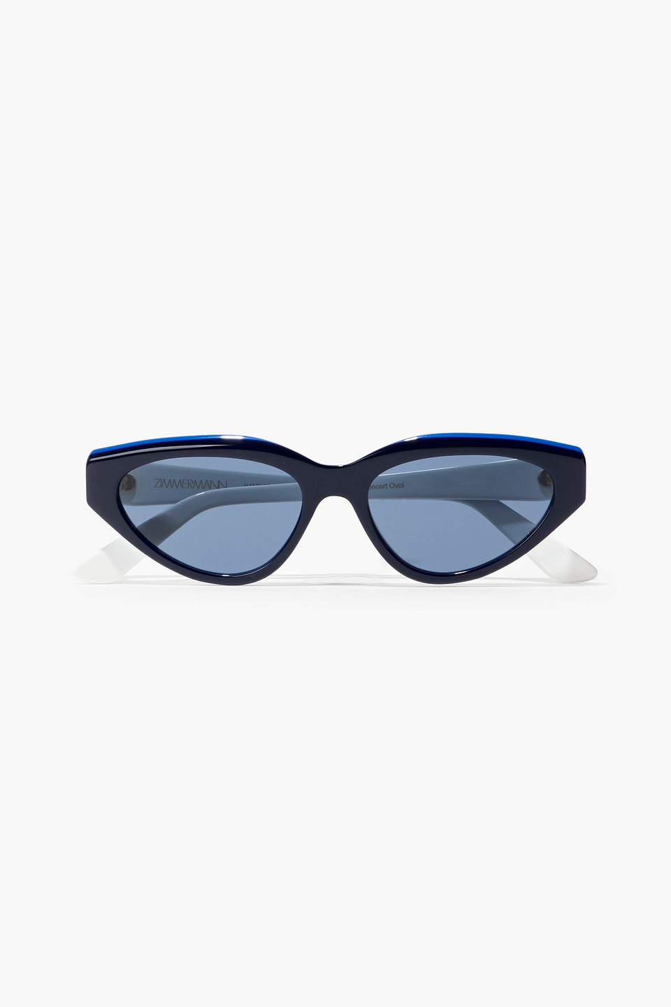 Zimmermann Oval-frame Acetate Sunglasses In Blue