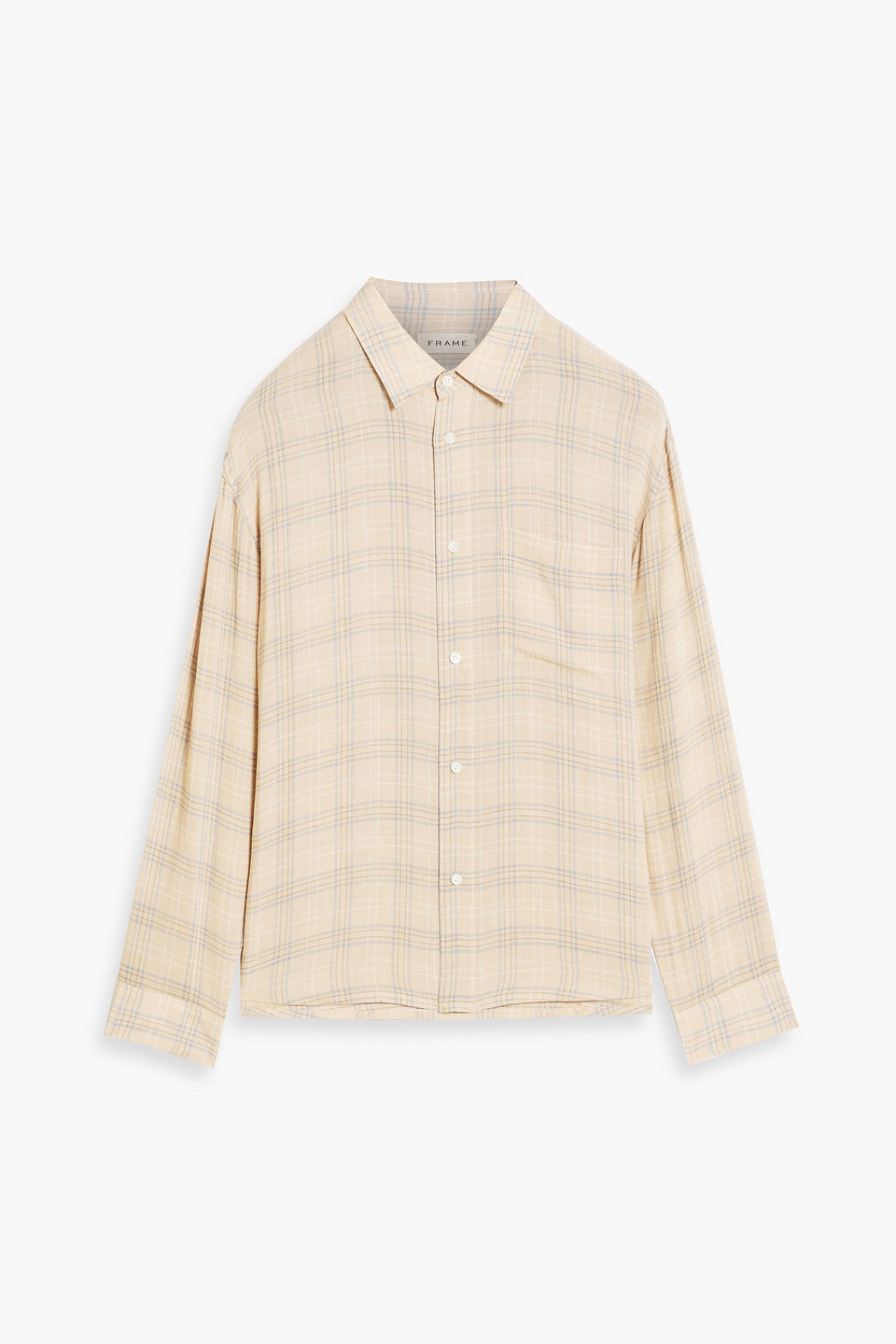 frame - checked flannel shirt - neutral - s