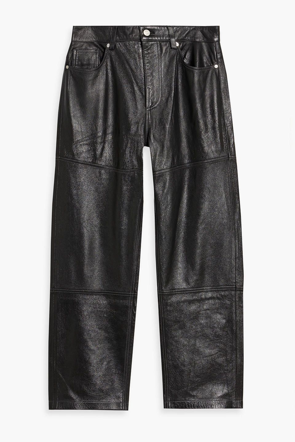 frame - leather pants - black - 34