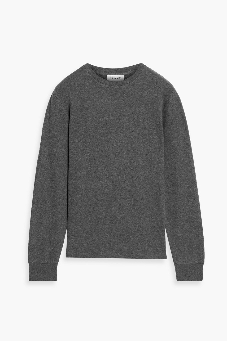 frame - cotton-jersey t-shirt - gray - s