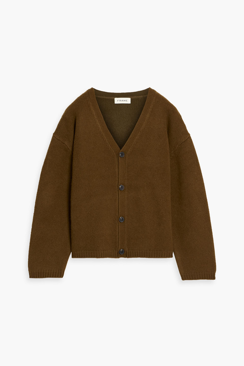 frame - cashmere cardigan - brown - l