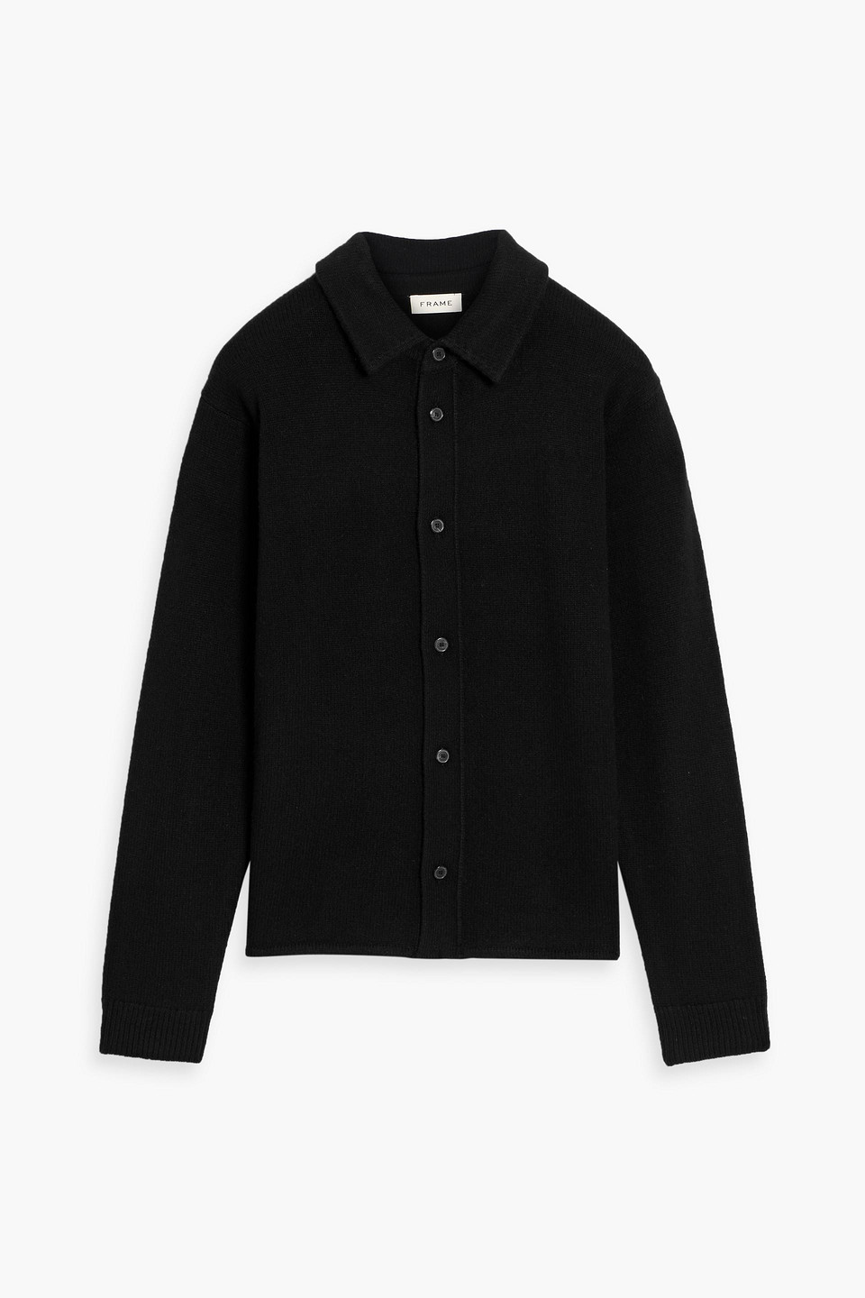 frame - cashmere cardigan - black - s