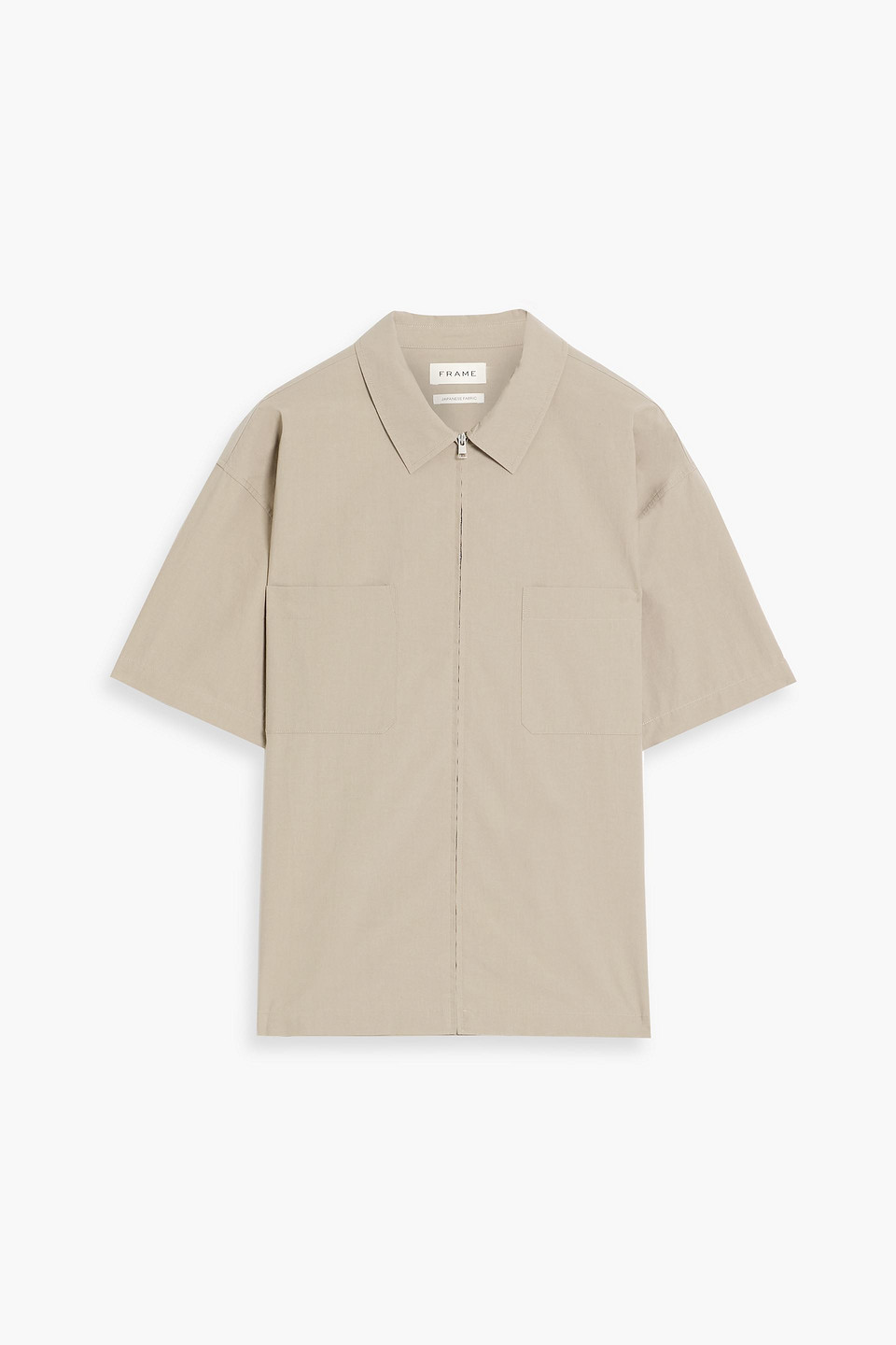 Frame Cotton-poplin Shirt In Neutral