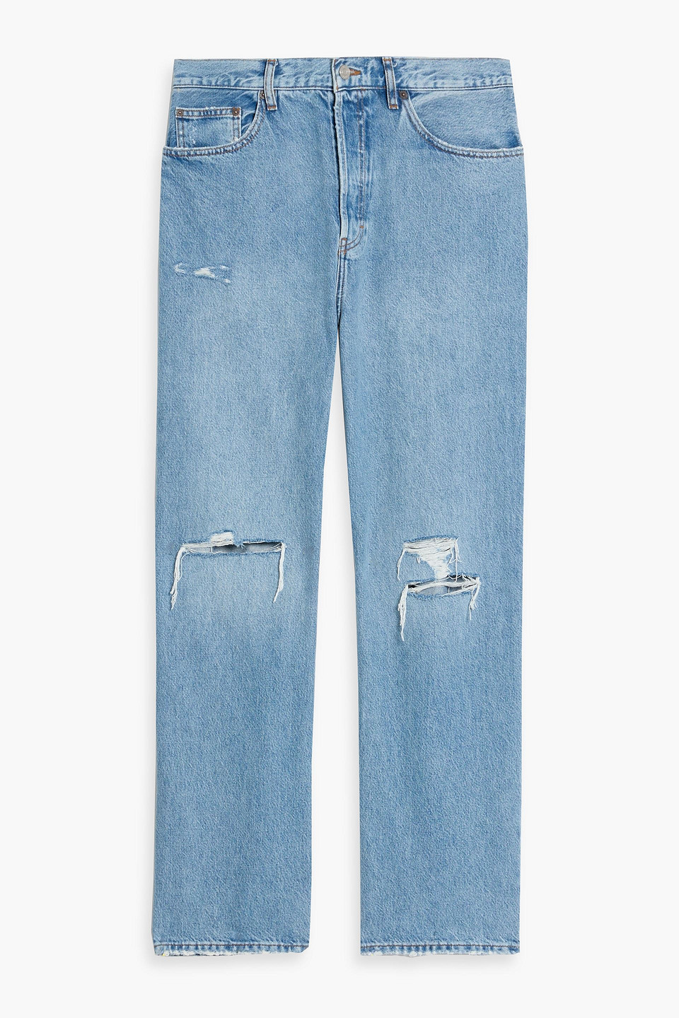 frame - distressed denim jeans - blue - 32