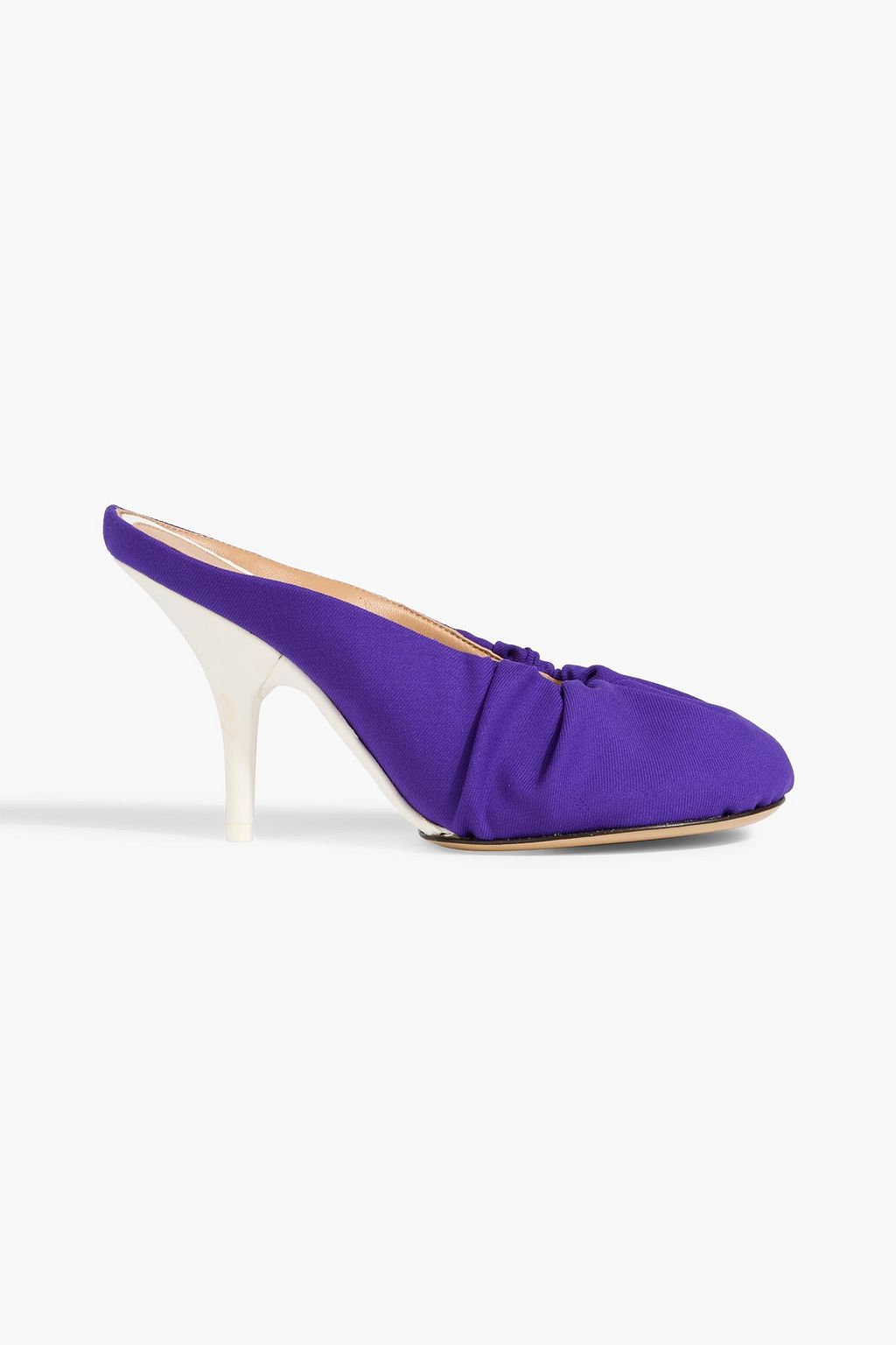 DRIES VAN NOTEN Ruched faille mules | THE OUTNET